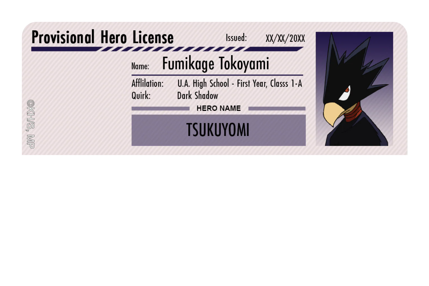 Hero License - Fumikage Tokoyami - Image 9