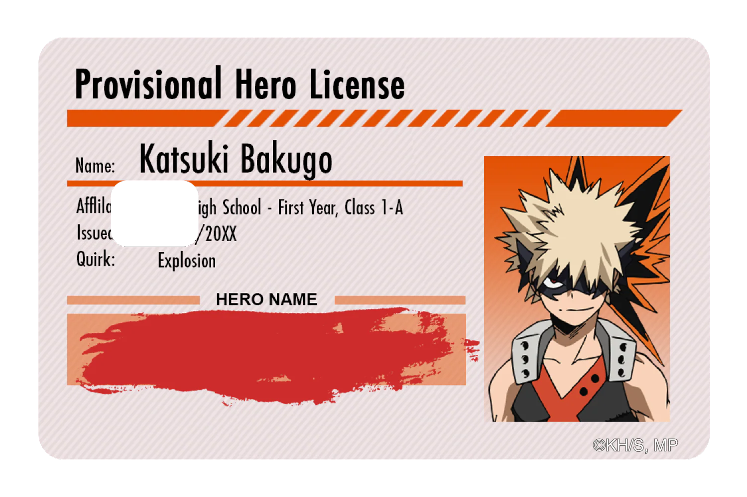 Hero License - Katsuki Bakugo - Image 2