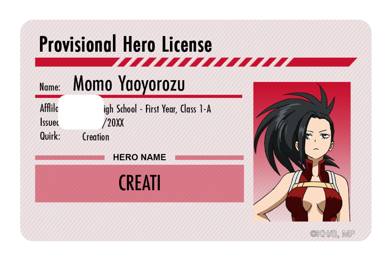 Hero License - Momo Yaoyorozu - Image 2