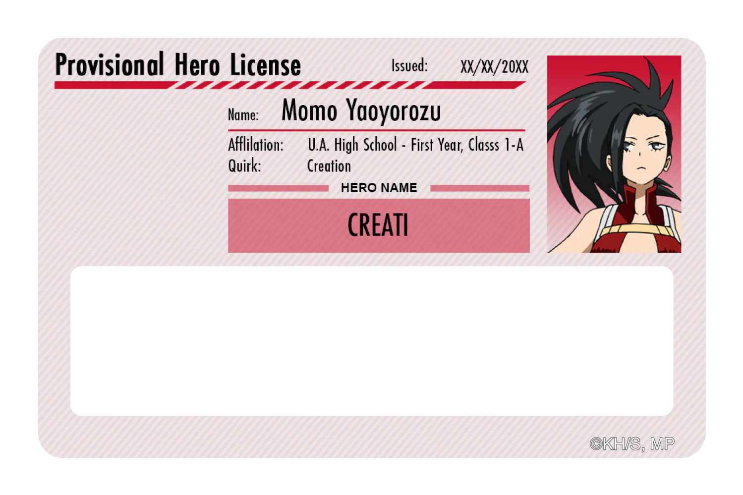Hero License - Momo Yaoyorozu - Image 6