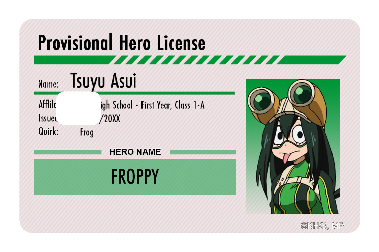 Hero License - Tsuyu Asui - Image 2