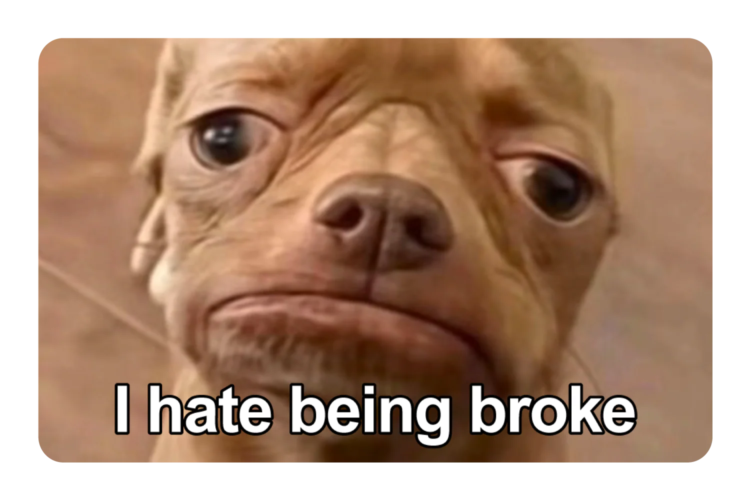 I Hate Being Broke
