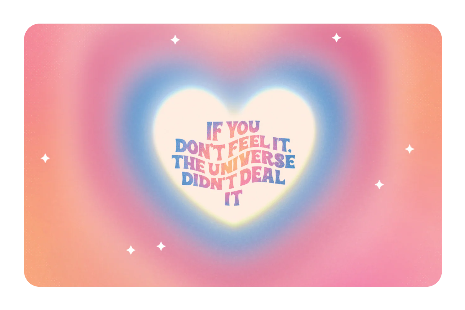 If you dont feel it