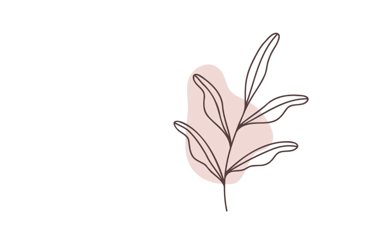 Leaf Doodle Pink