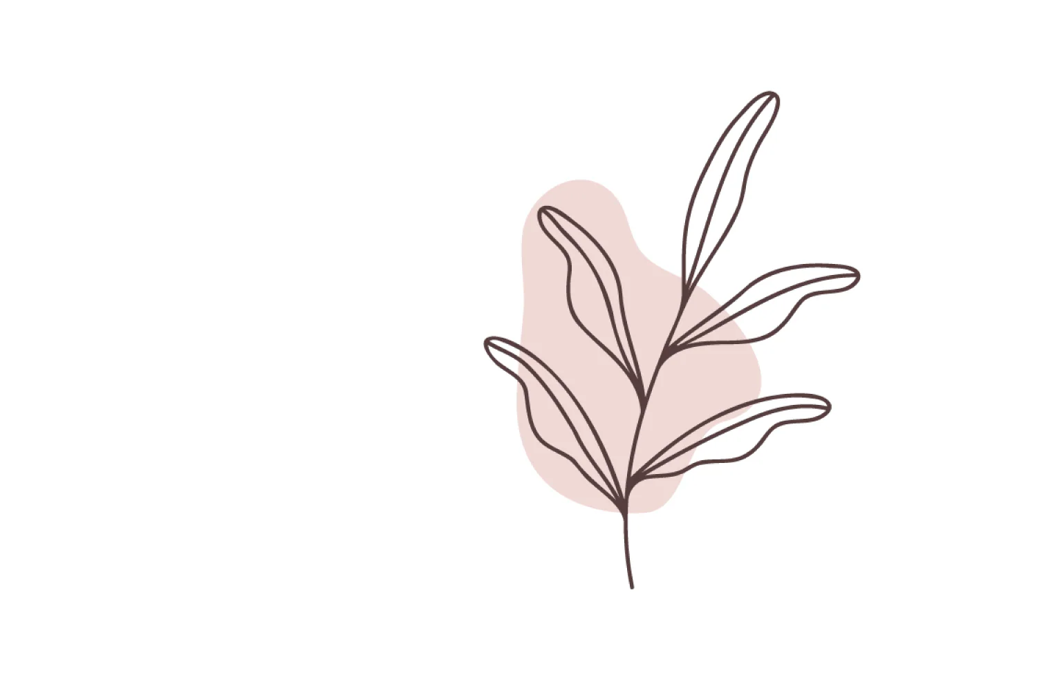 Leaf Doodle Pink - Image 2
