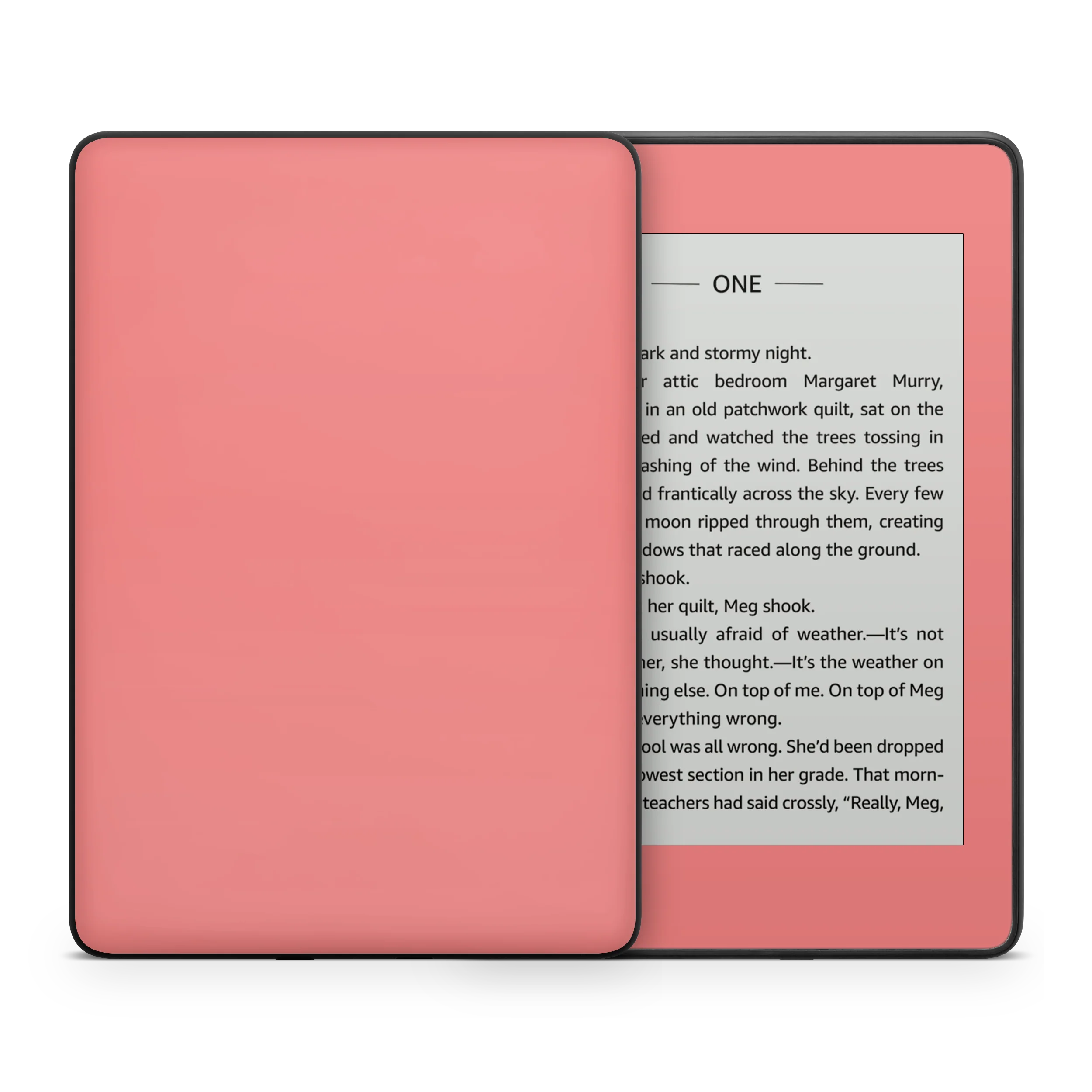 Light Coral Kindle eReader Skin - Image 3