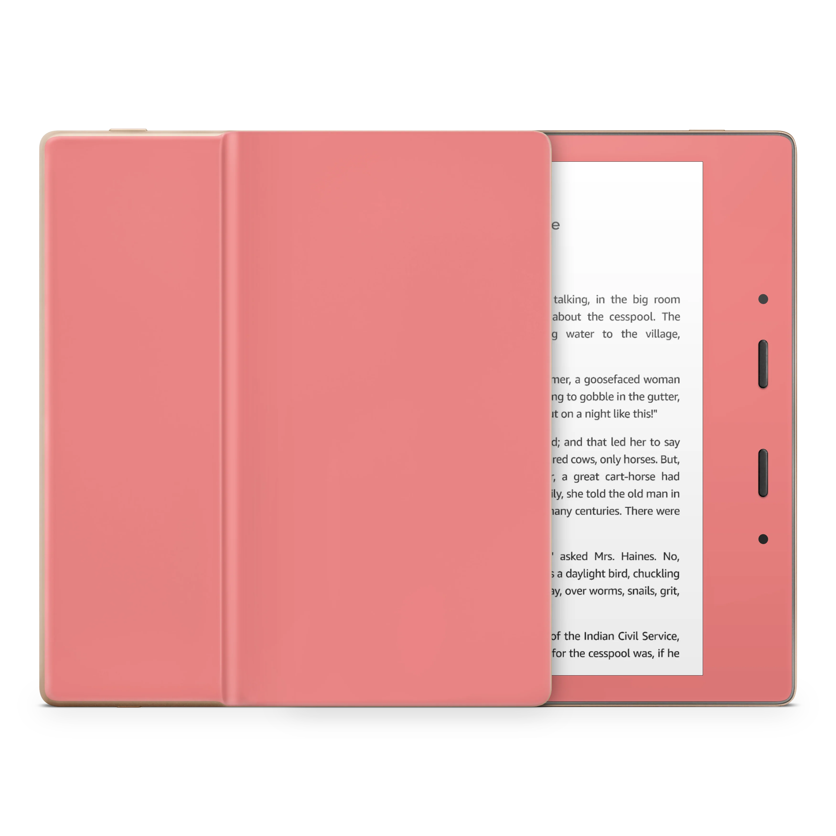 Light Coral Kindle eReader Skin - Image 5