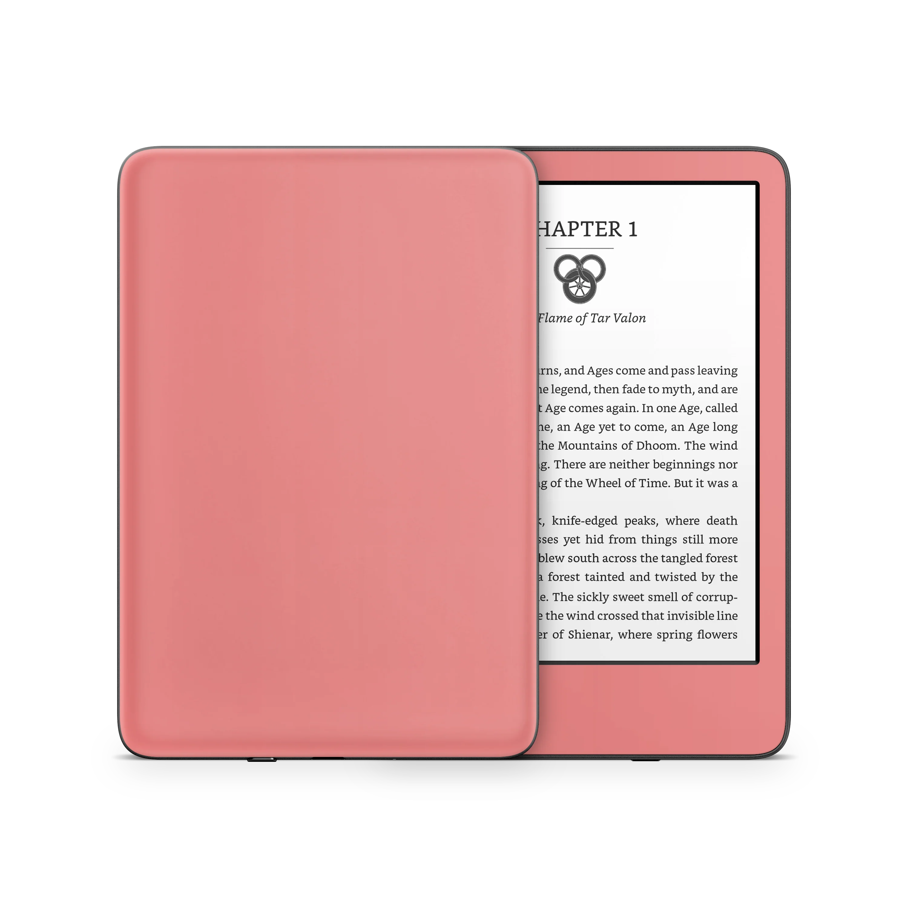 Light Coral Kindle eReader Skin - Image 6