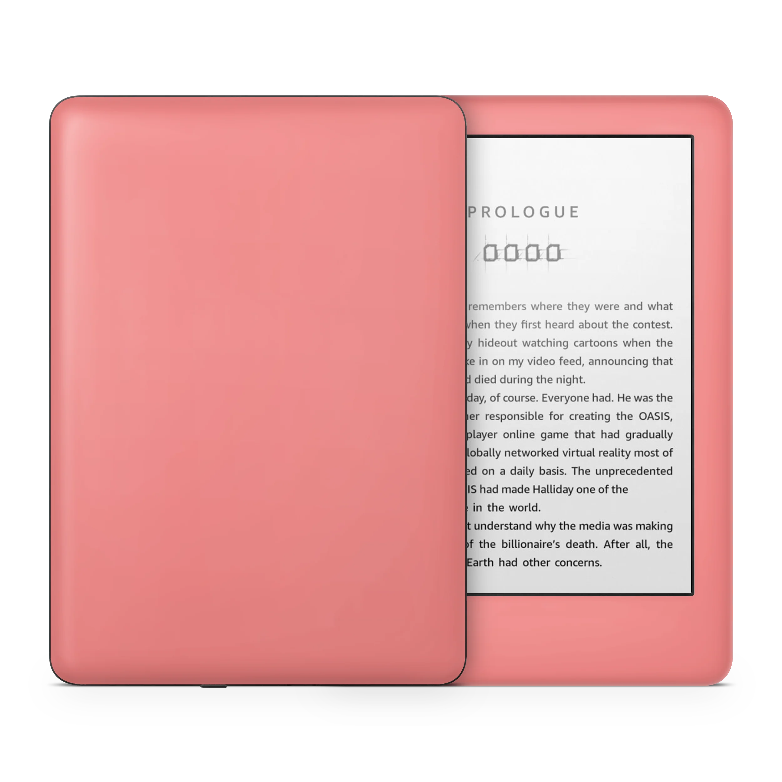 Light Coral Kindle eReader Skin - Image 7