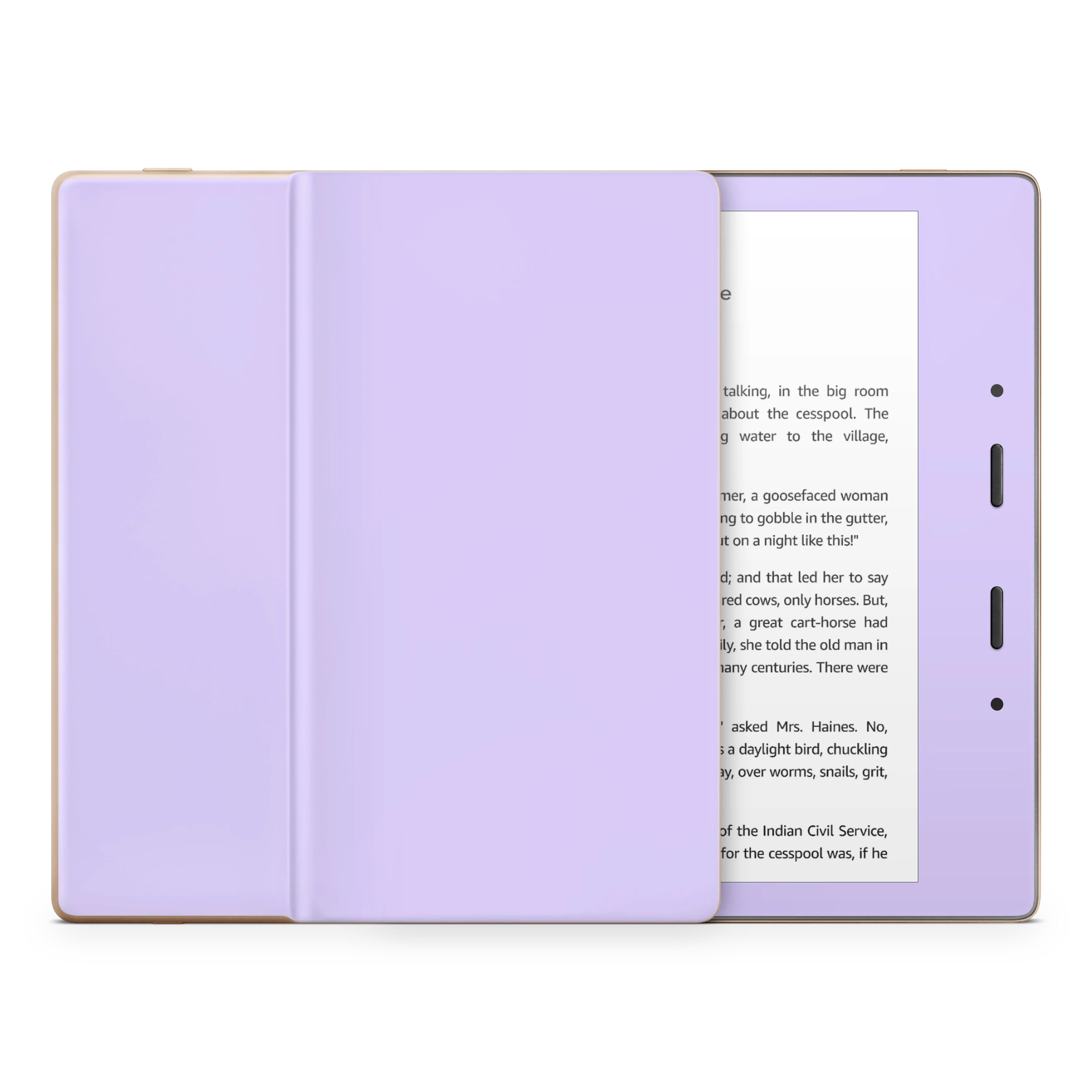 Light Lavender Kindle eReader Skin - Image 5