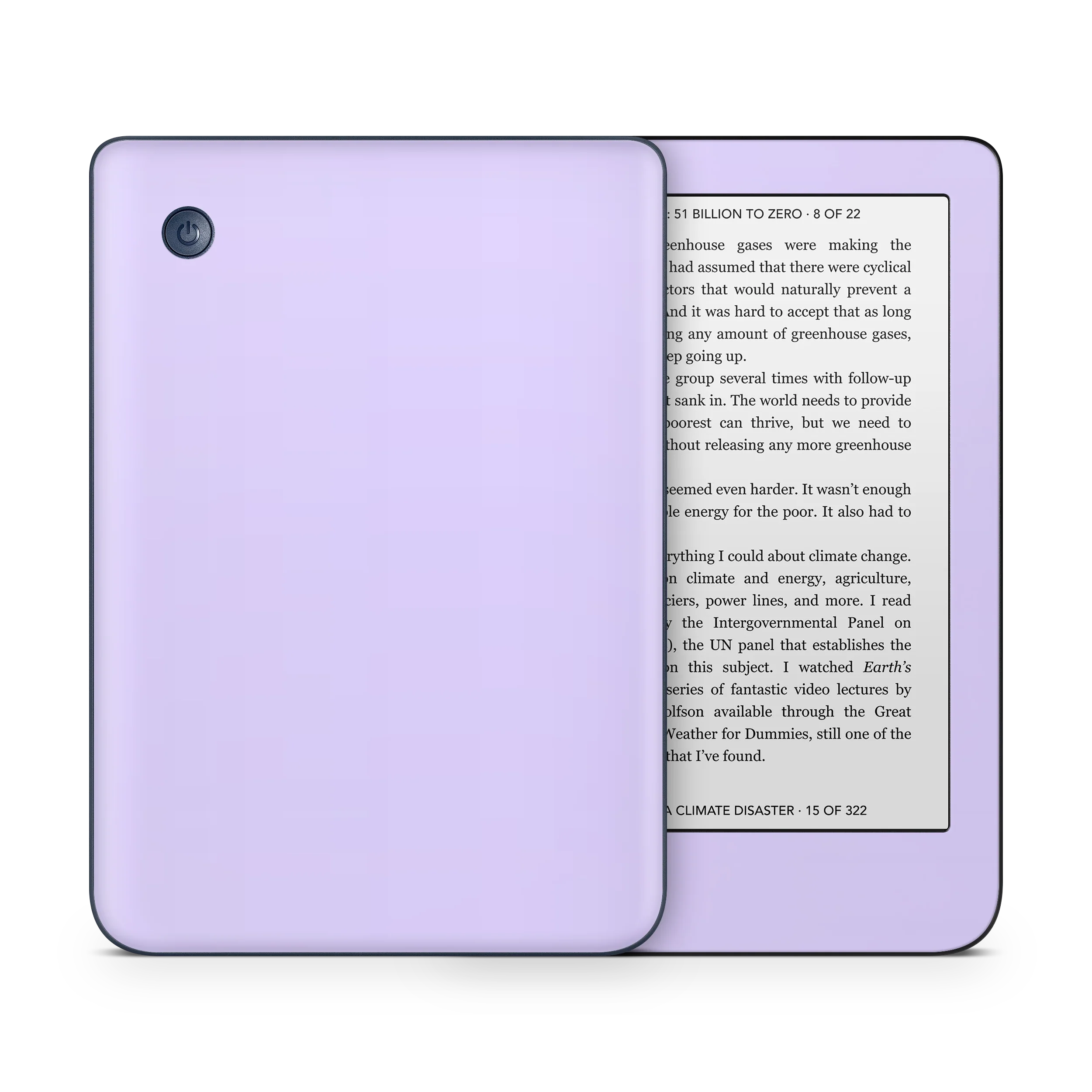 Light Lavender Kobo eReader Skin - Image 4