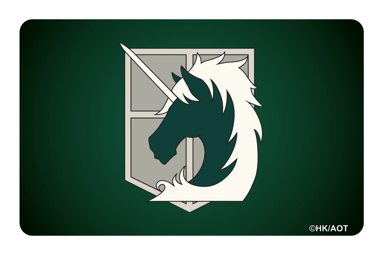 Military Crest Emerald