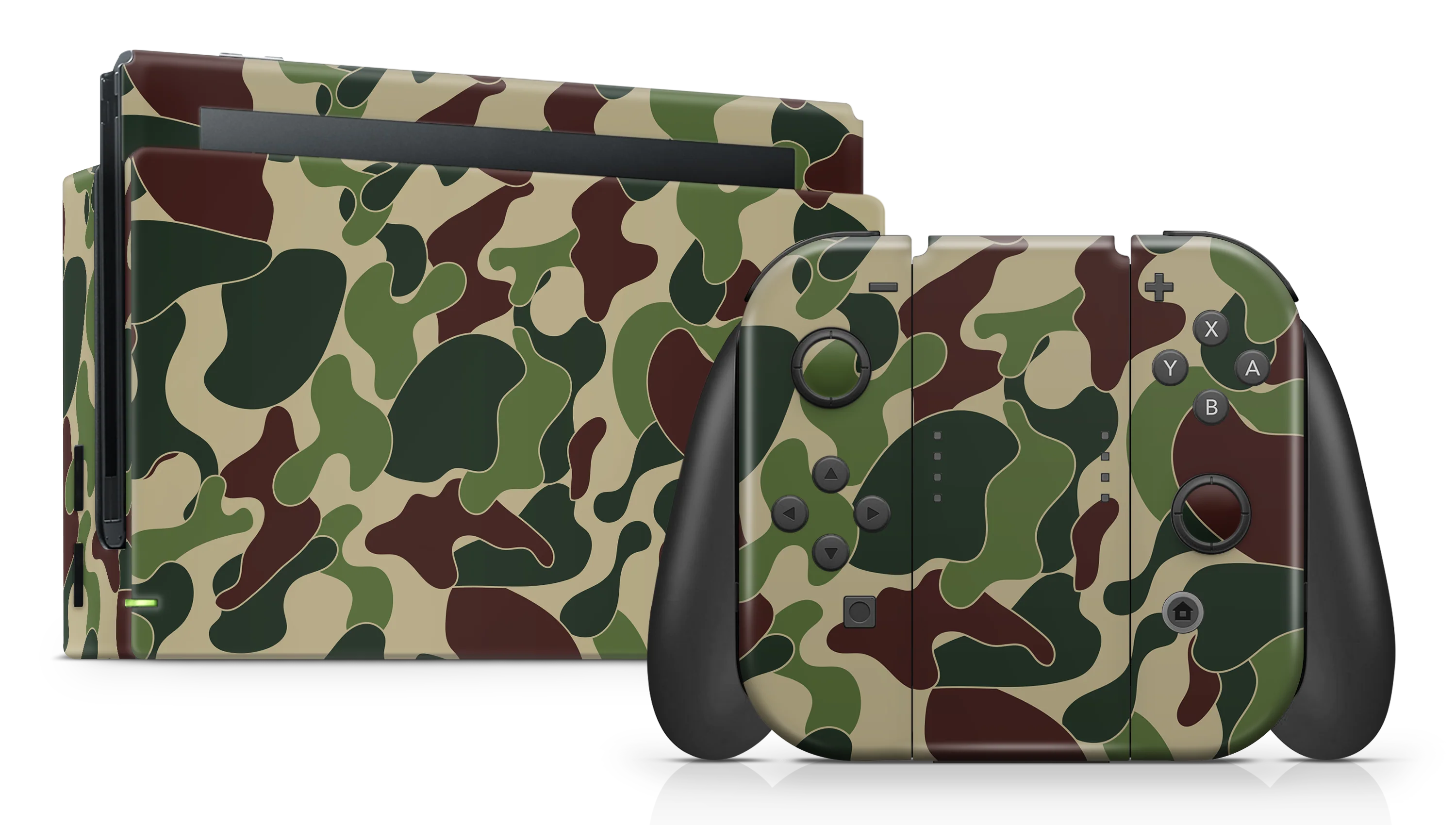 Nintendo Switch 17 Skin Ape Camo Green