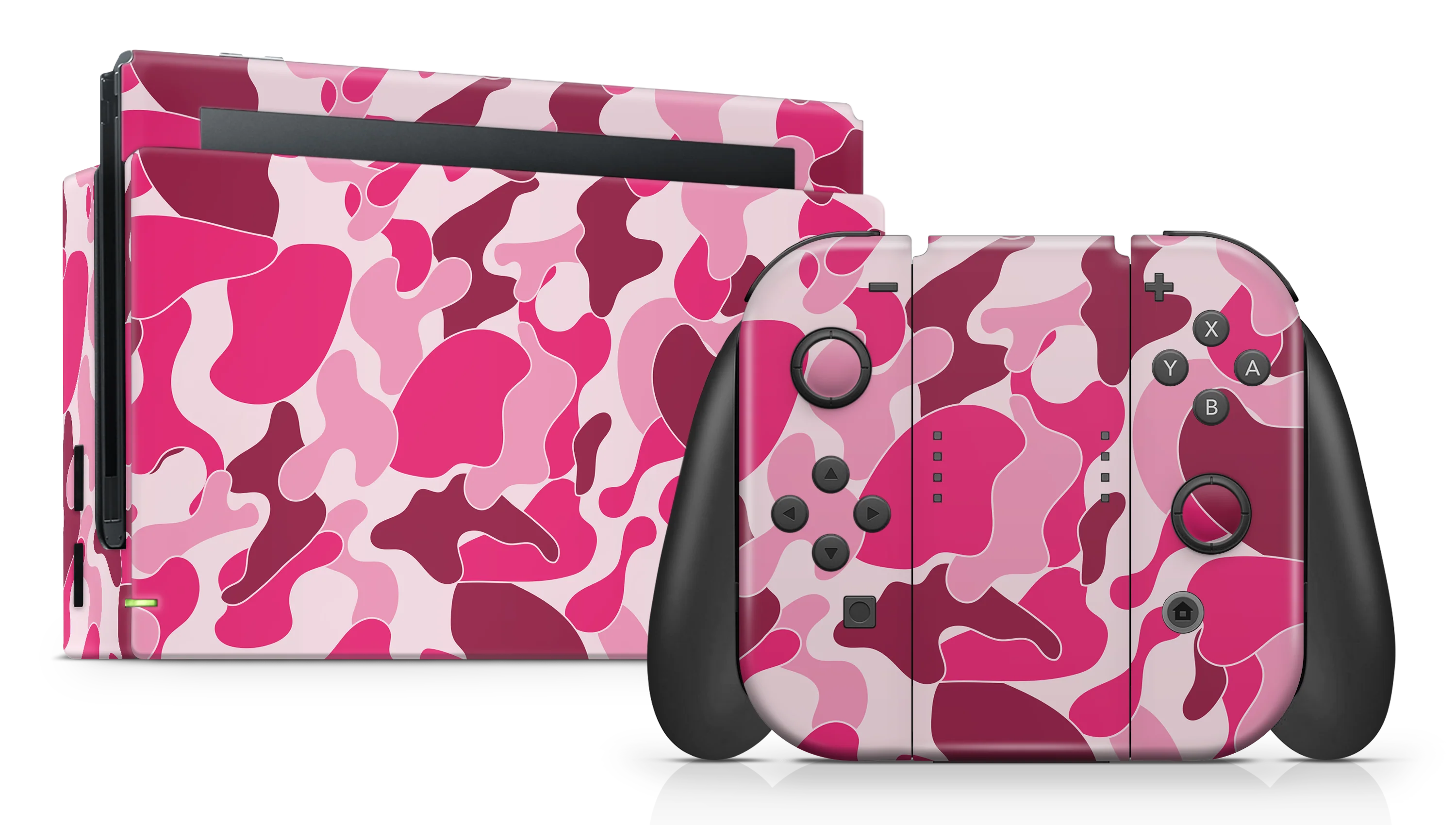 Nintendo Switch 17 Skin Ape Camo Pink