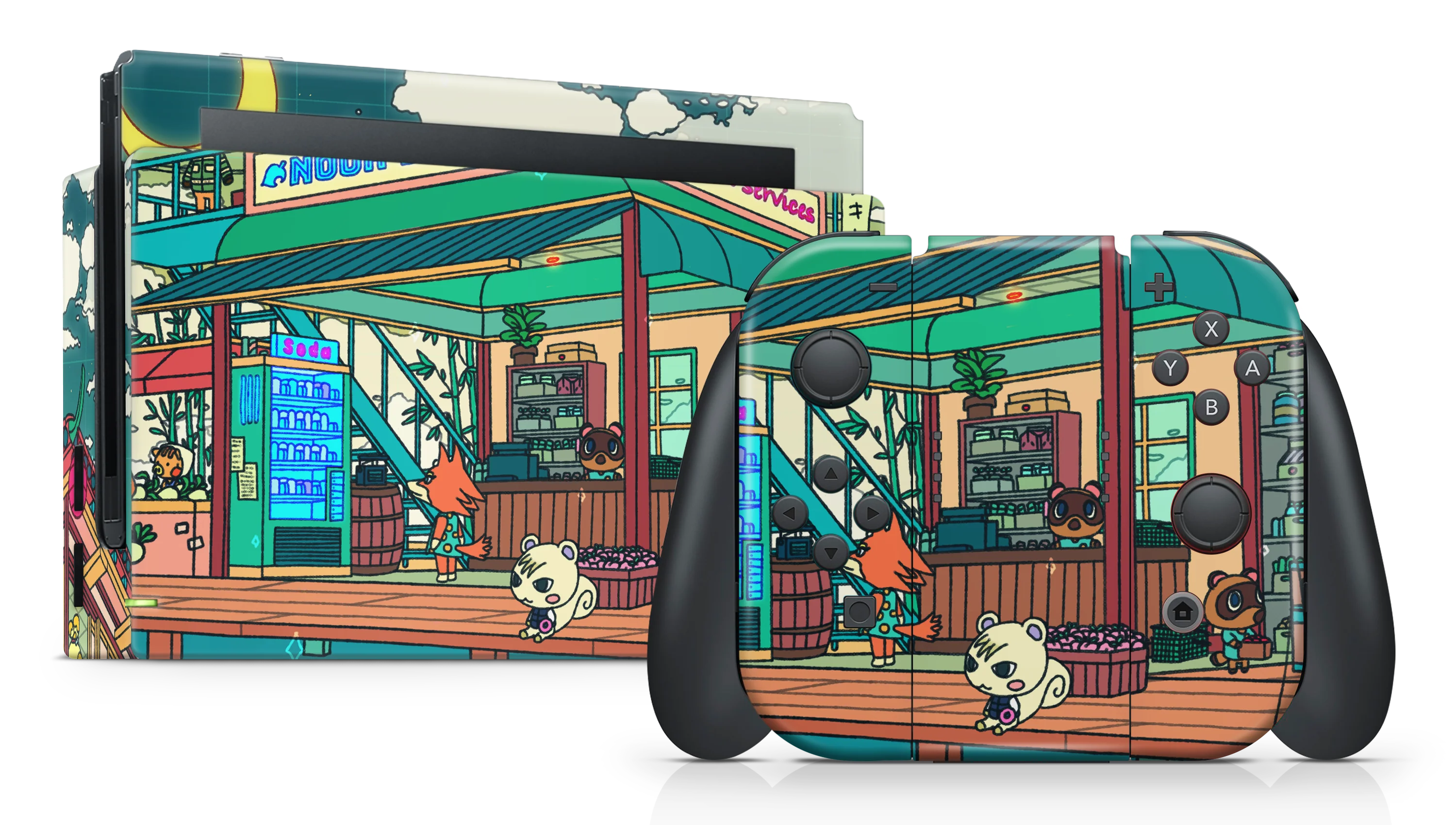Nintendo Switch 2017 Skin Animal Crossing