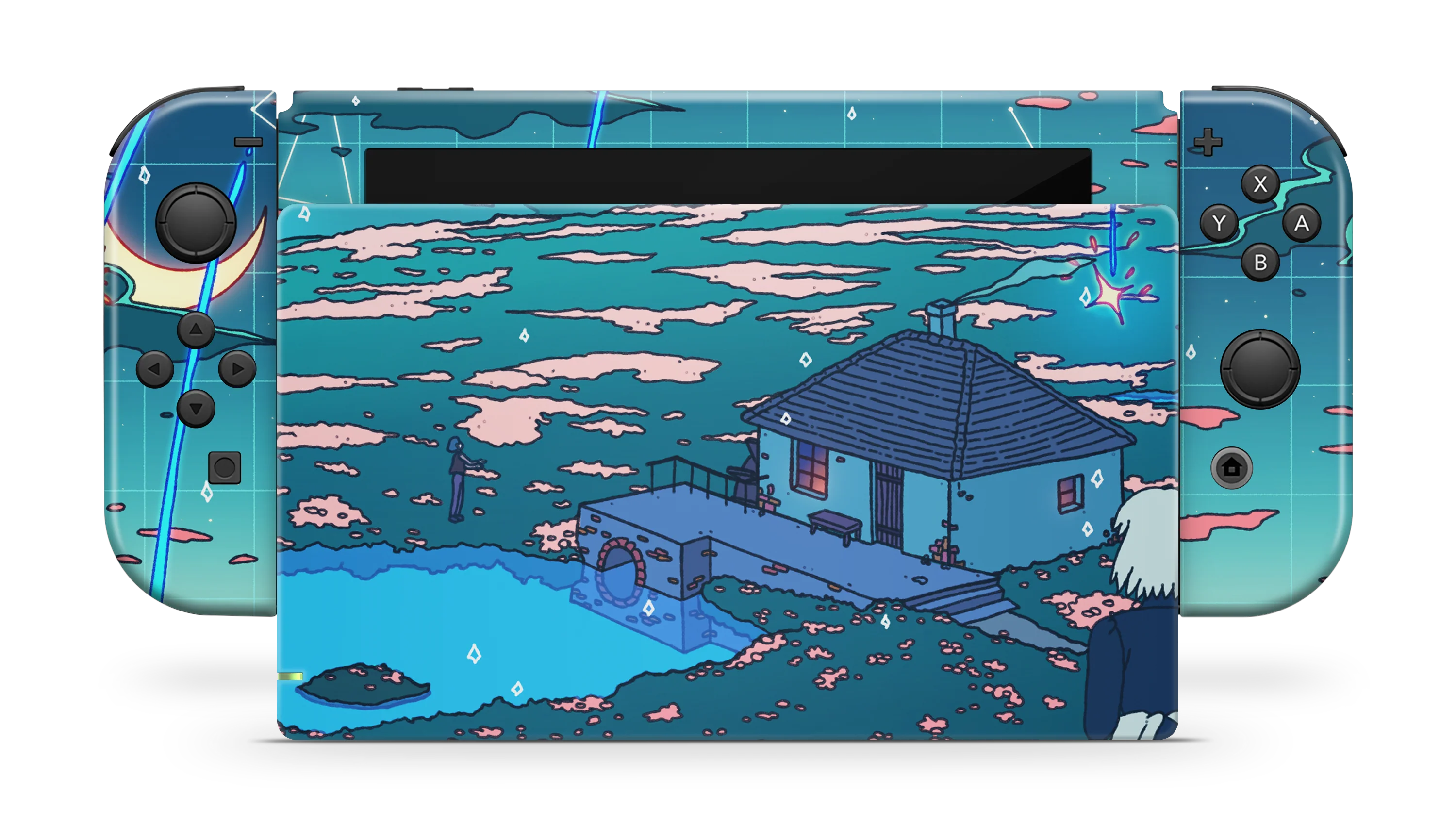 Nintendo Switch 2017 Skin Crystal Shower - Image 2