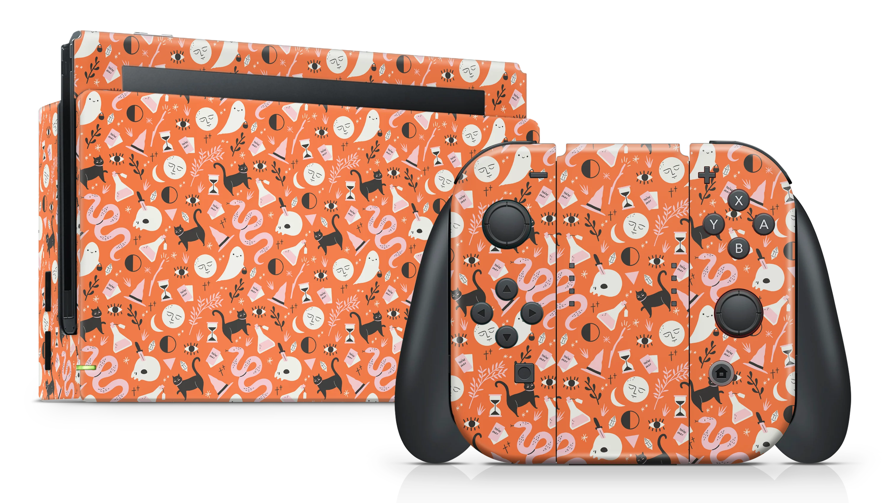 Nintendo Switch 2017 Skin Halloween Pattern