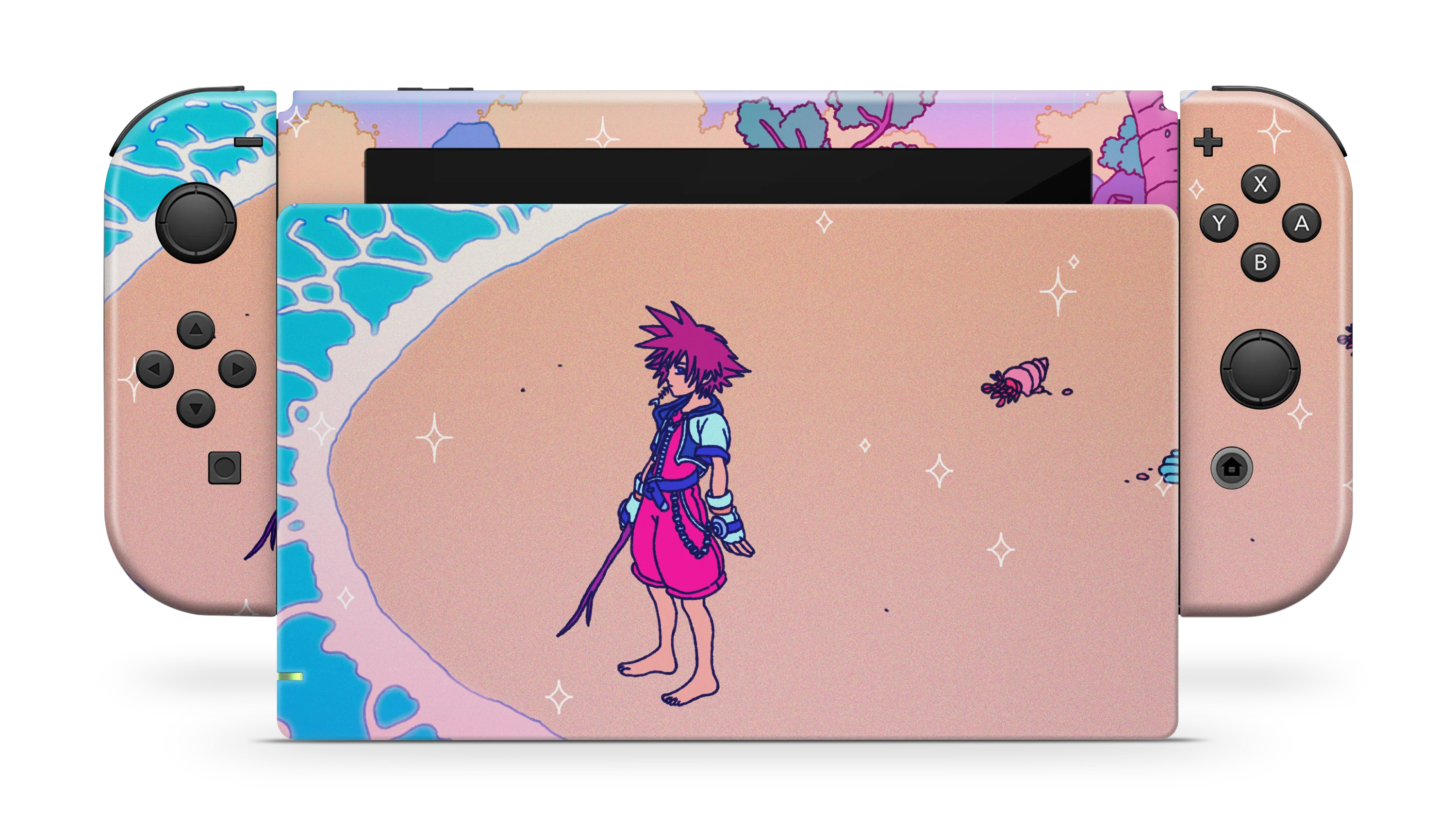 Nintendo Switch 2017 Skin KH Waves - Image 2
