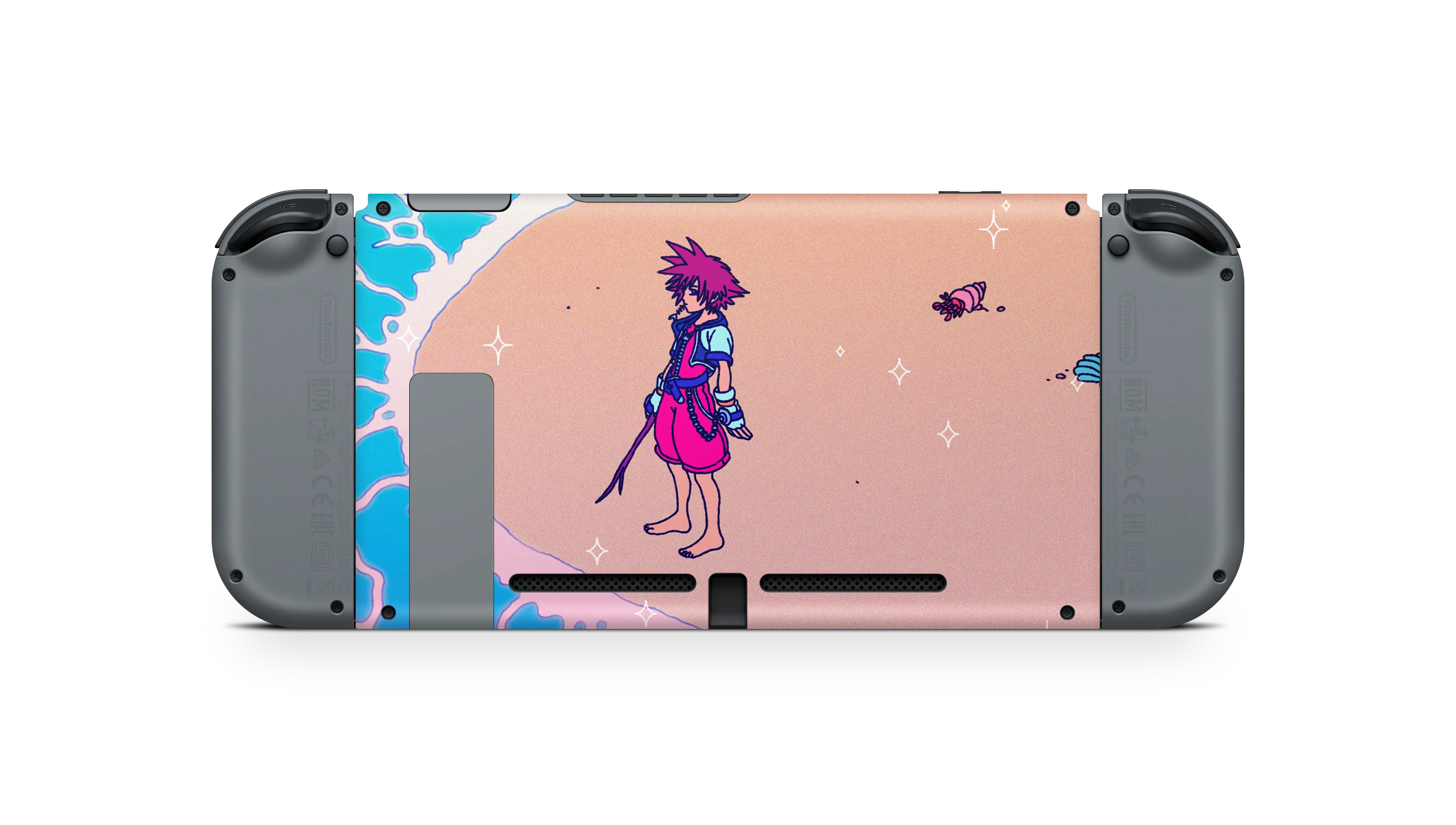 Nintendo Switch 2017 Skin KH Waves - Image 3