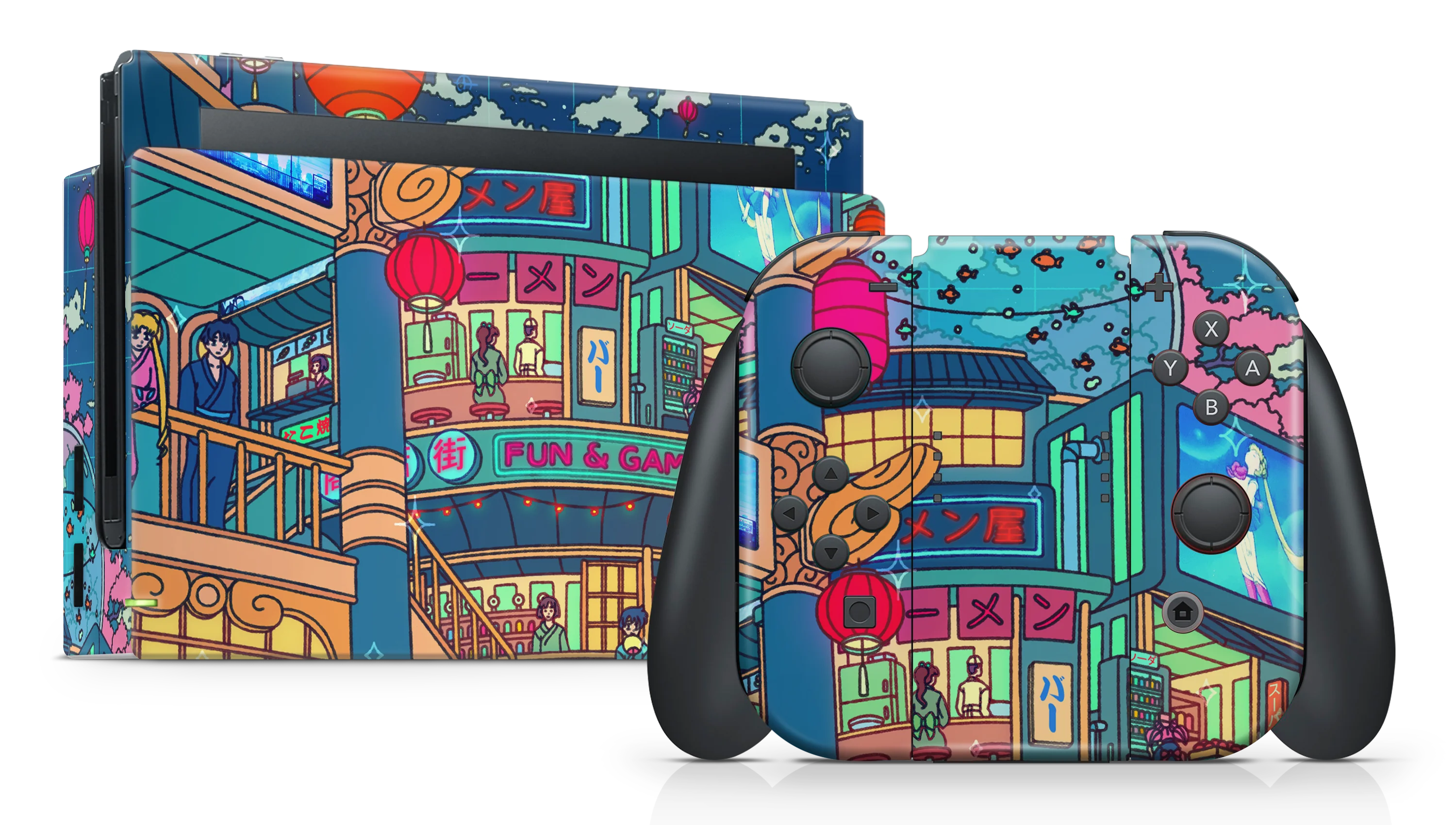Nintendo Switch 2017 Skin Moon festival