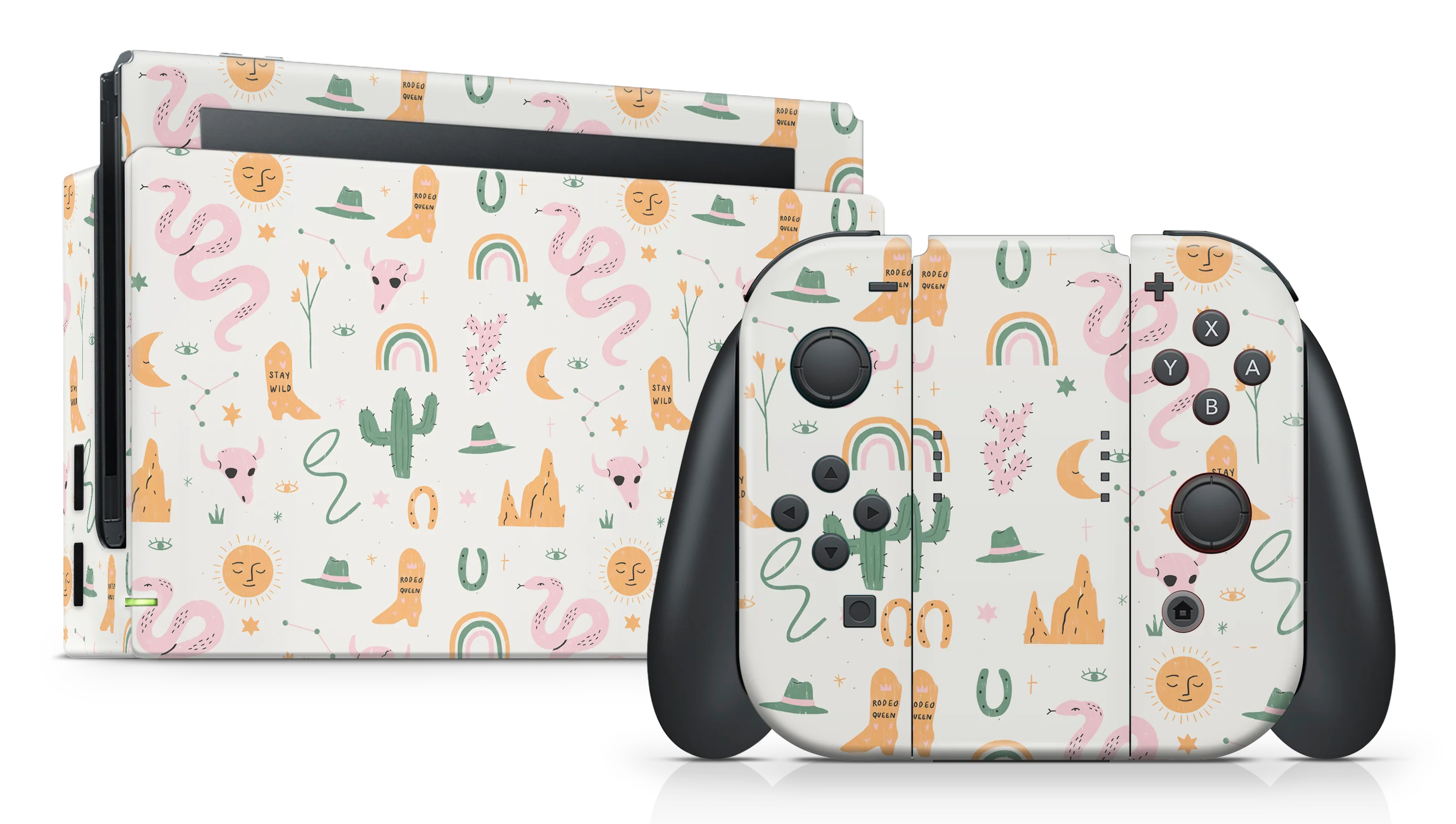 Nintendo Switch 2017 Skin Wildwest Pattern
