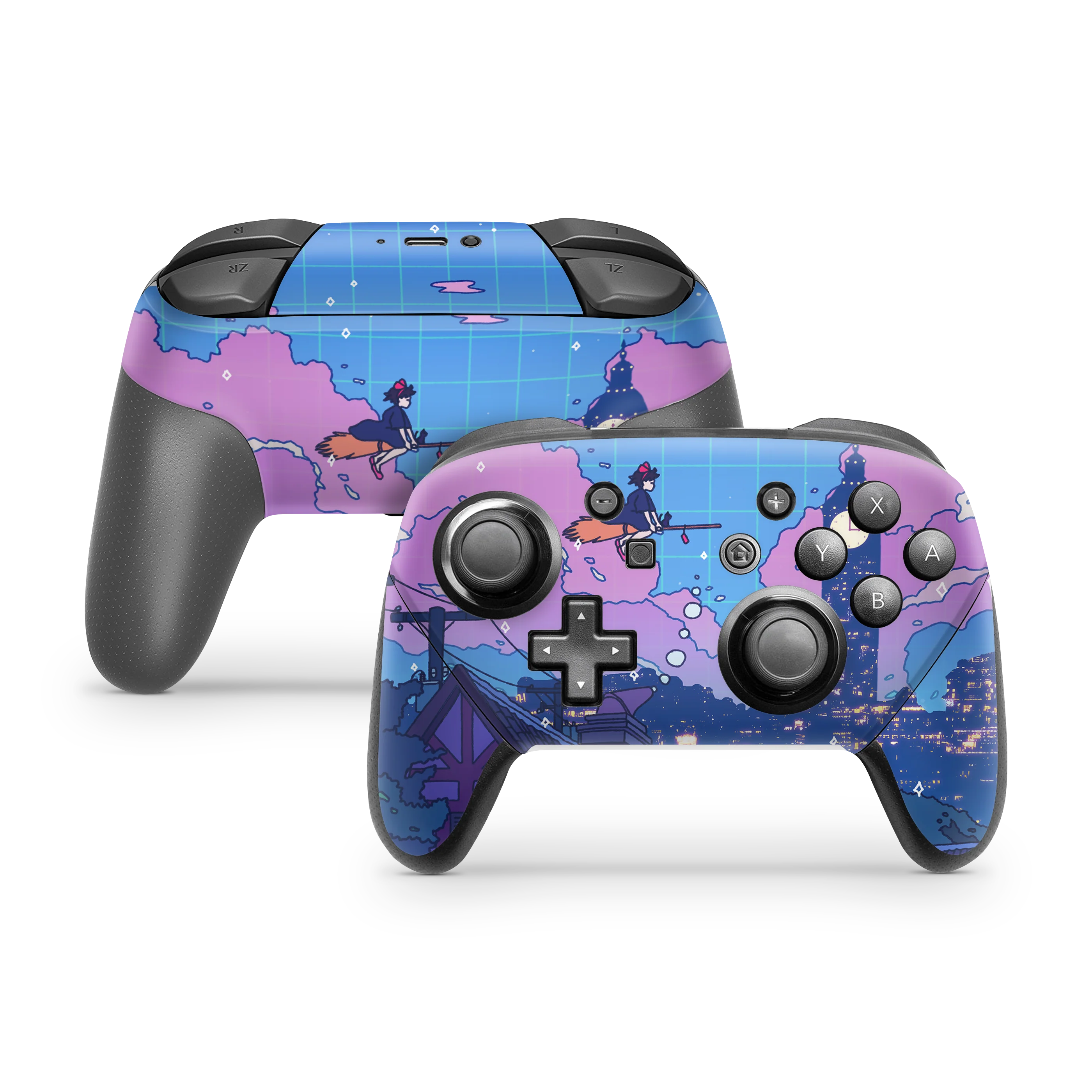Nintendo Switch Controller Skin Night Flight