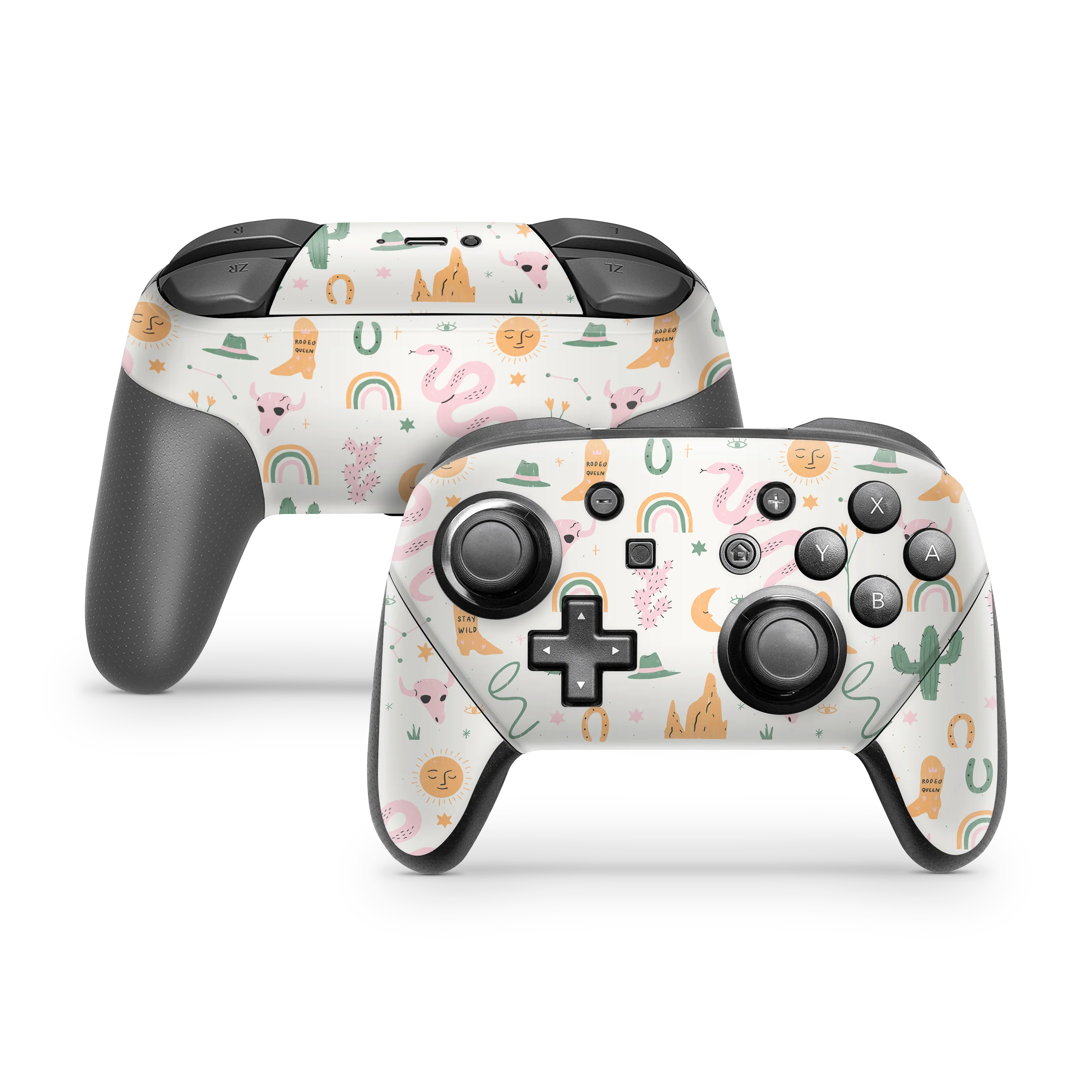Nintendo Switch Controller Skin Wildwest Pattern