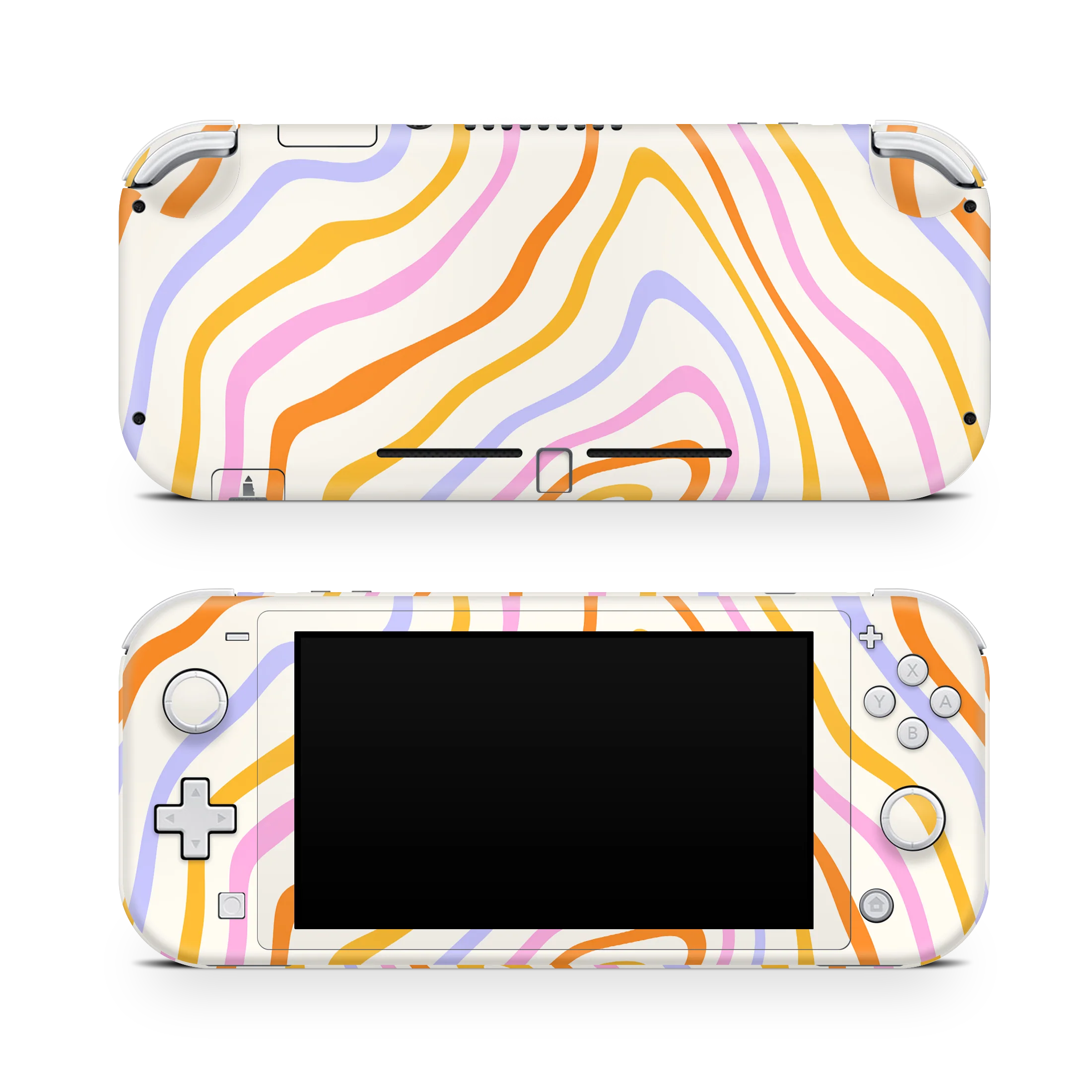 Nintendo Switch Lite Skin Abstract Rainbow