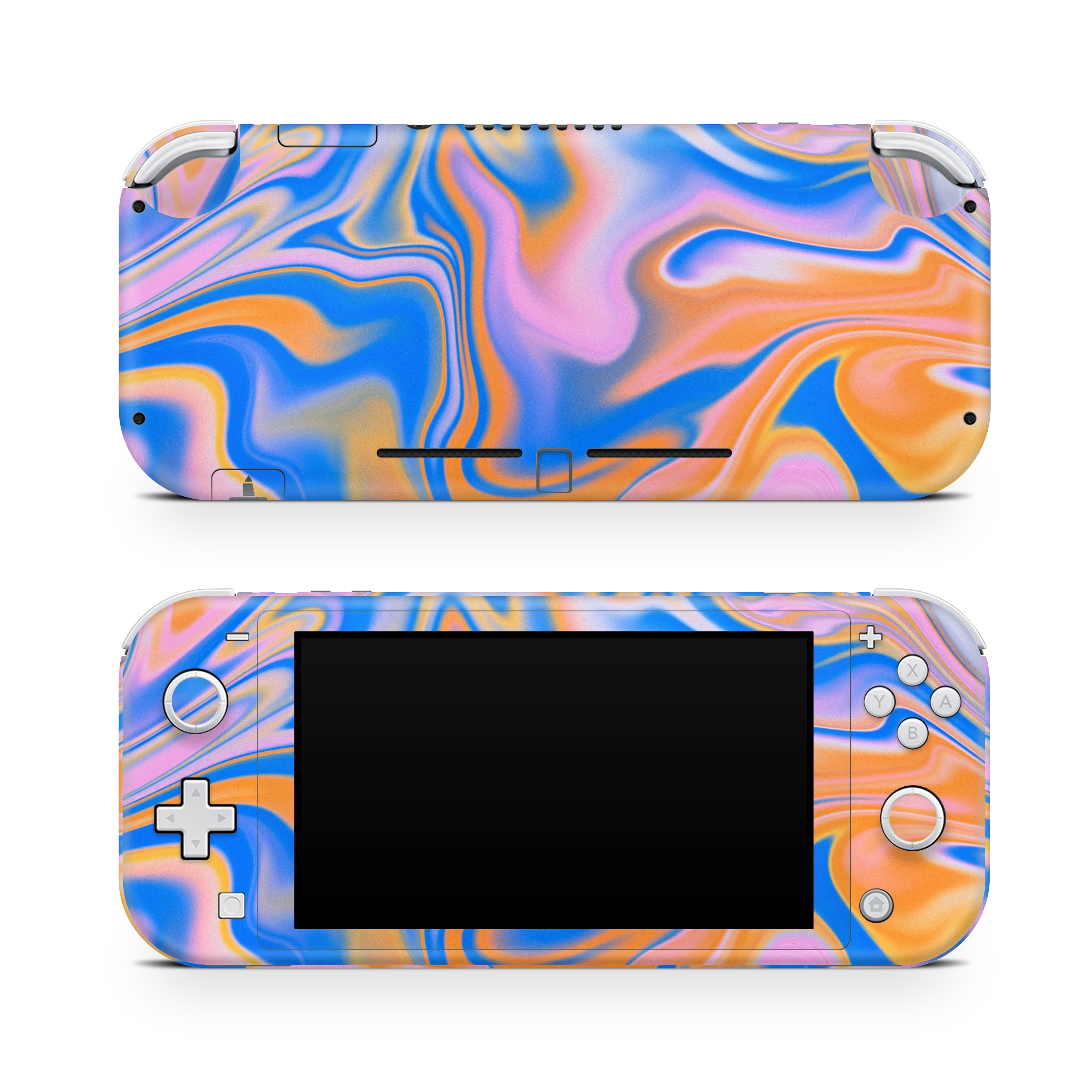 Nintendo Switch Lite Skin Blue Liquid