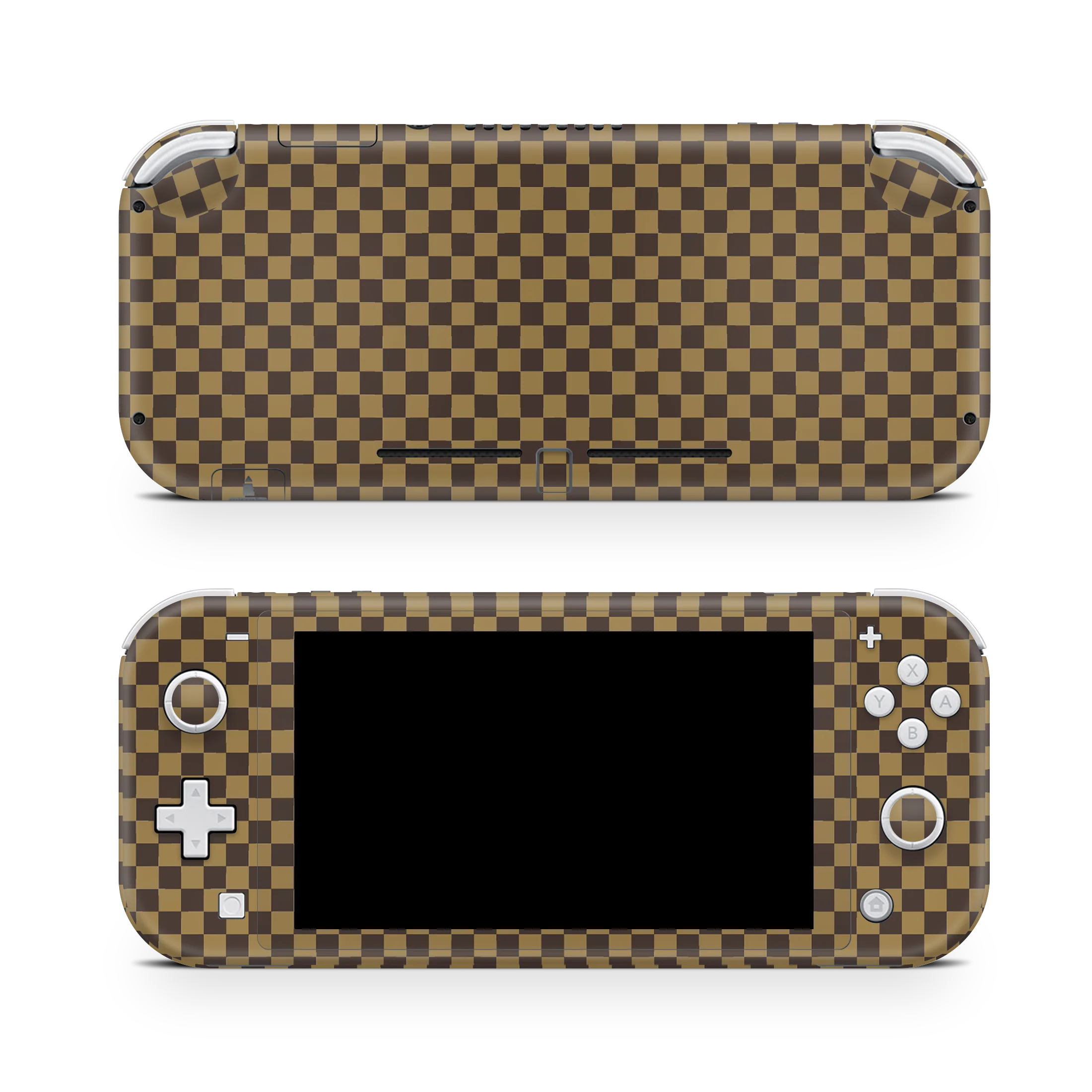 Nintendo Switch LITE Skin Checkers brown