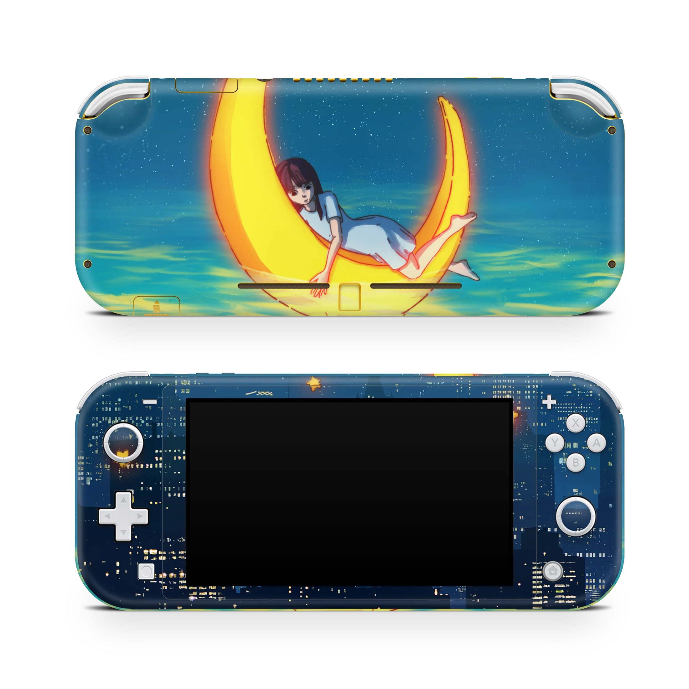 Nintendo Switch LITE Skin Girl on the Moon