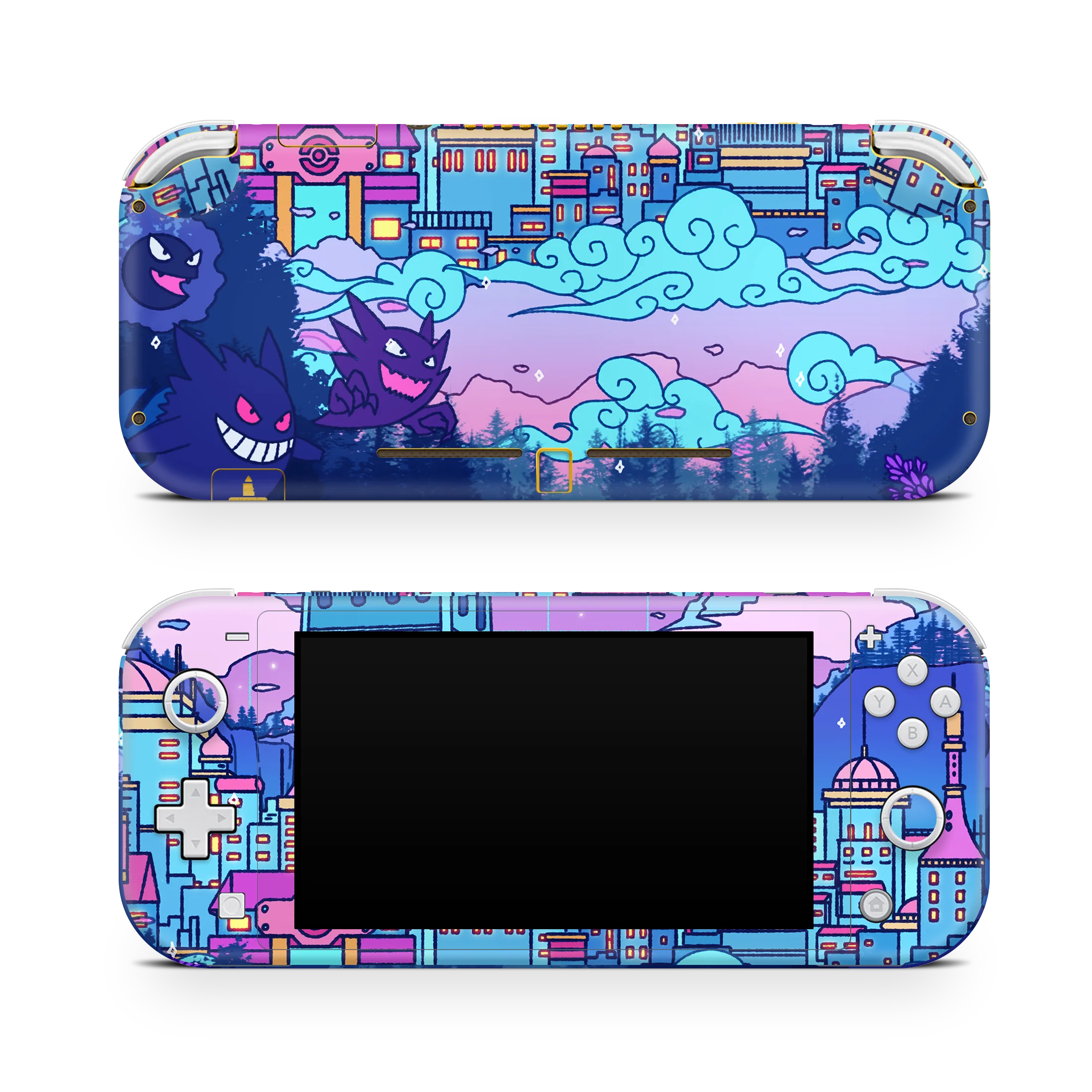 Nintendo Switch LITE Skin Lavender Town