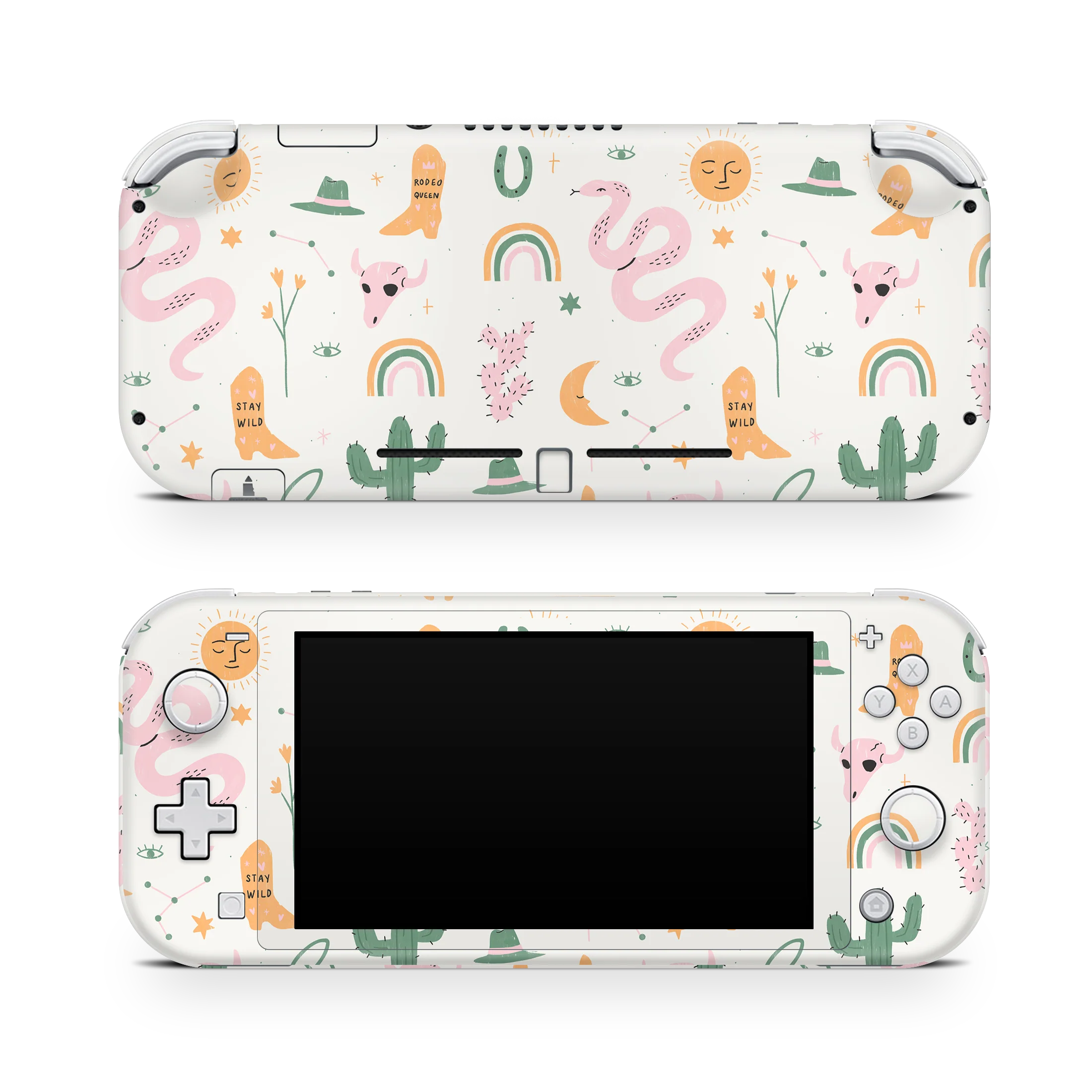 Nintendo Switch Lite Skin Wildwest Pattern