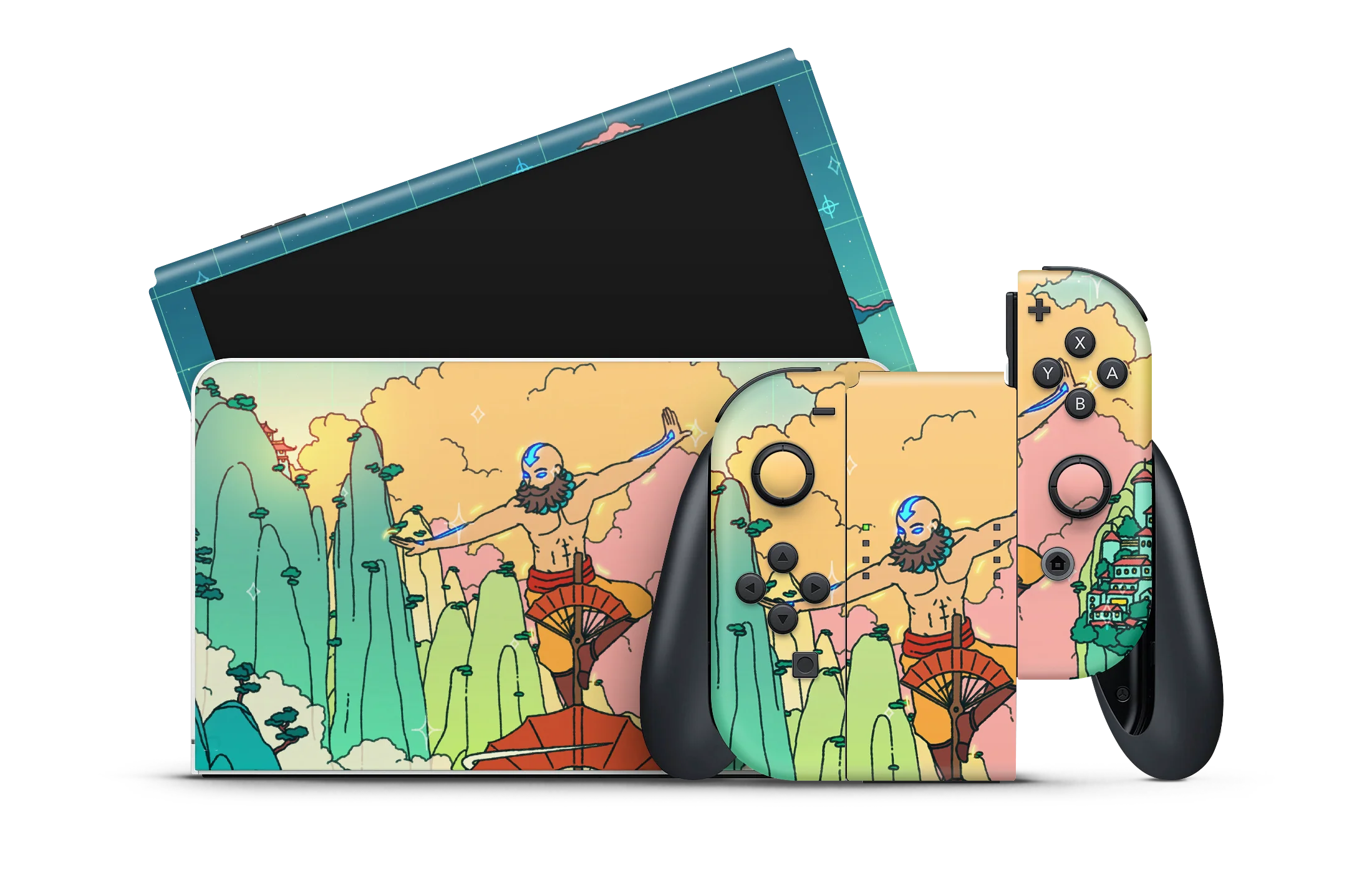 Nintendo Switch OLED Skin Aang Atla