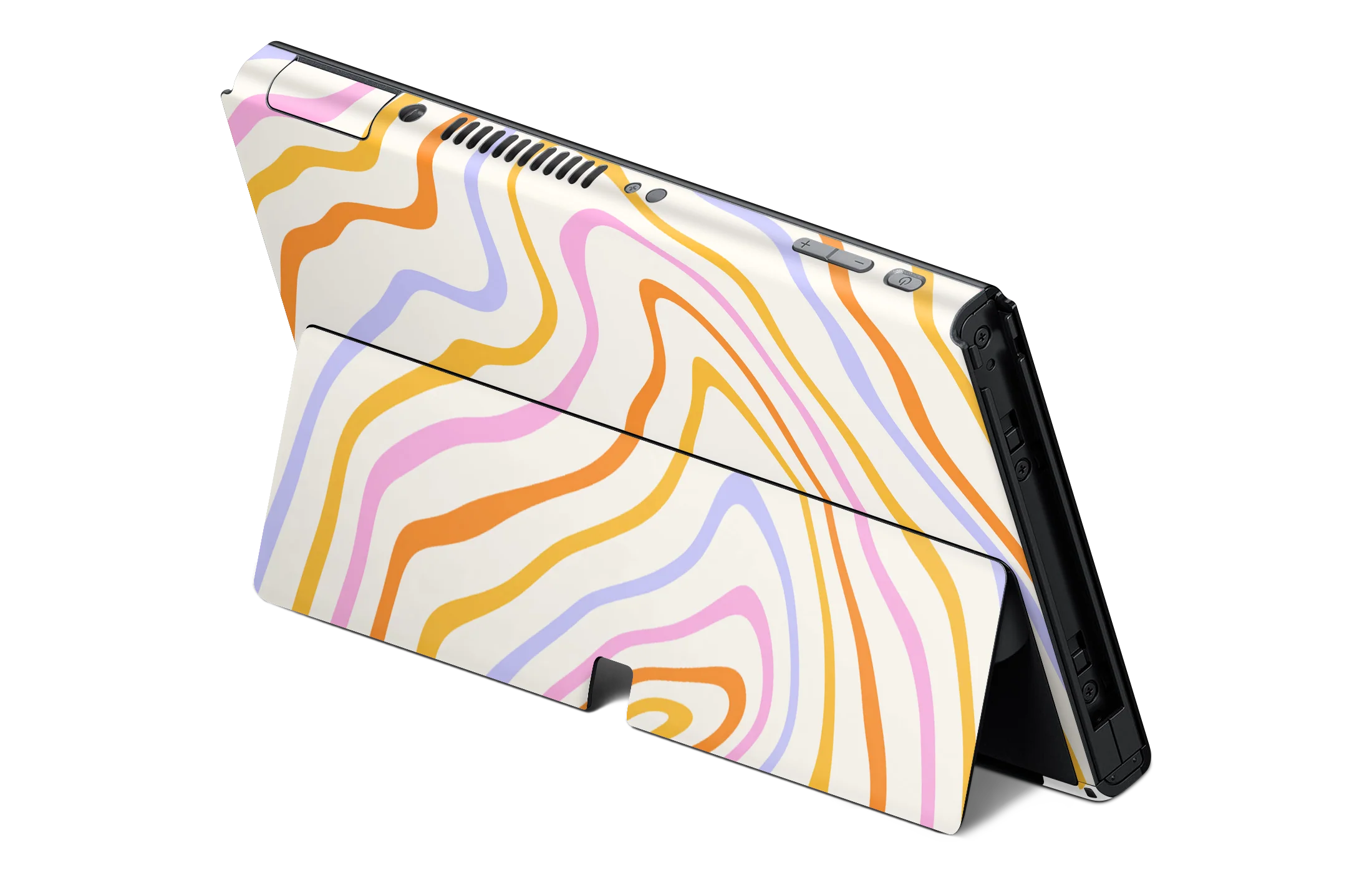 Nintendo Switch OLED Skin Abstract Rainbow - Image 2