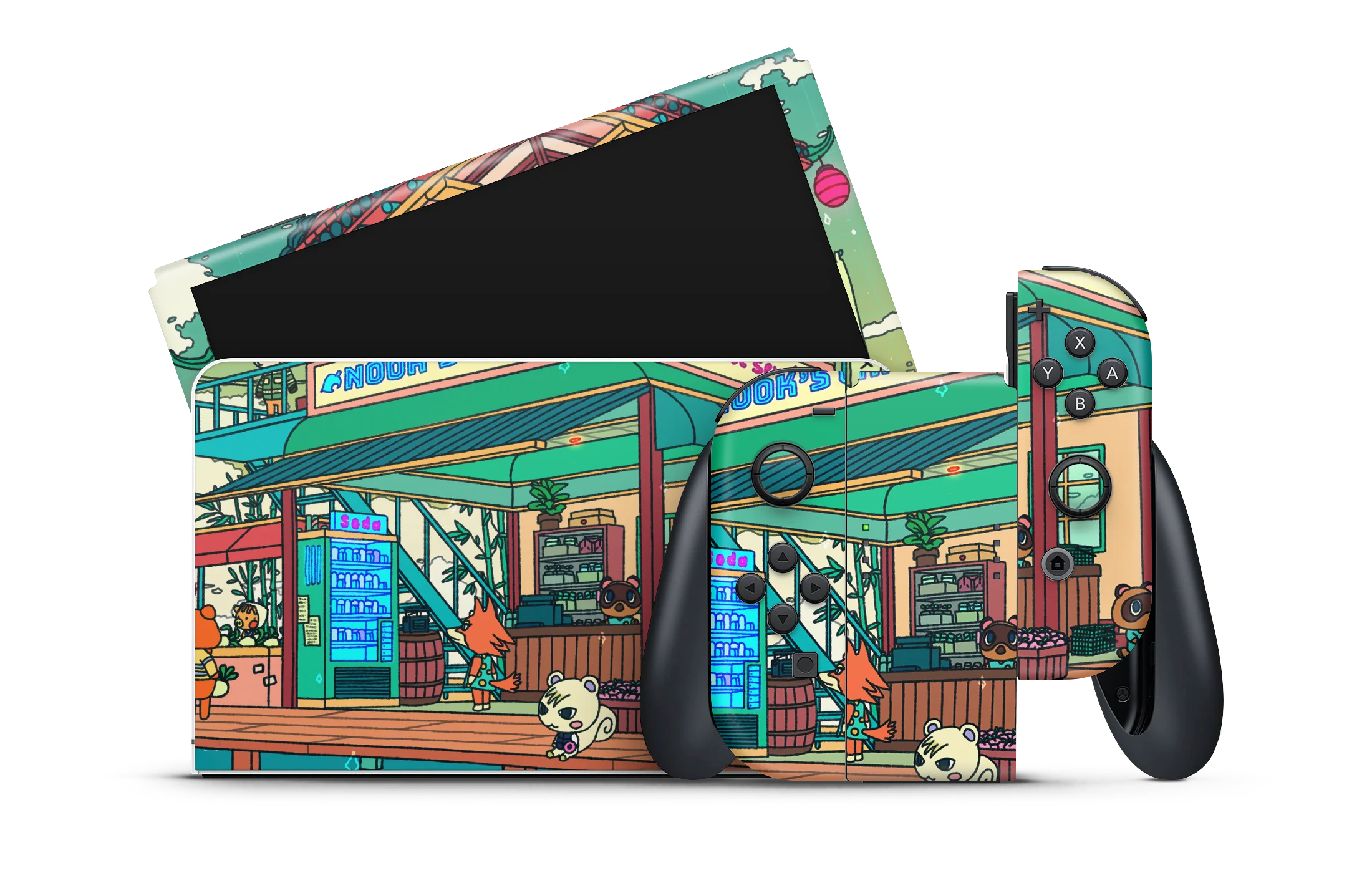 Nintendo Switch OLED Skin Animal Crossing