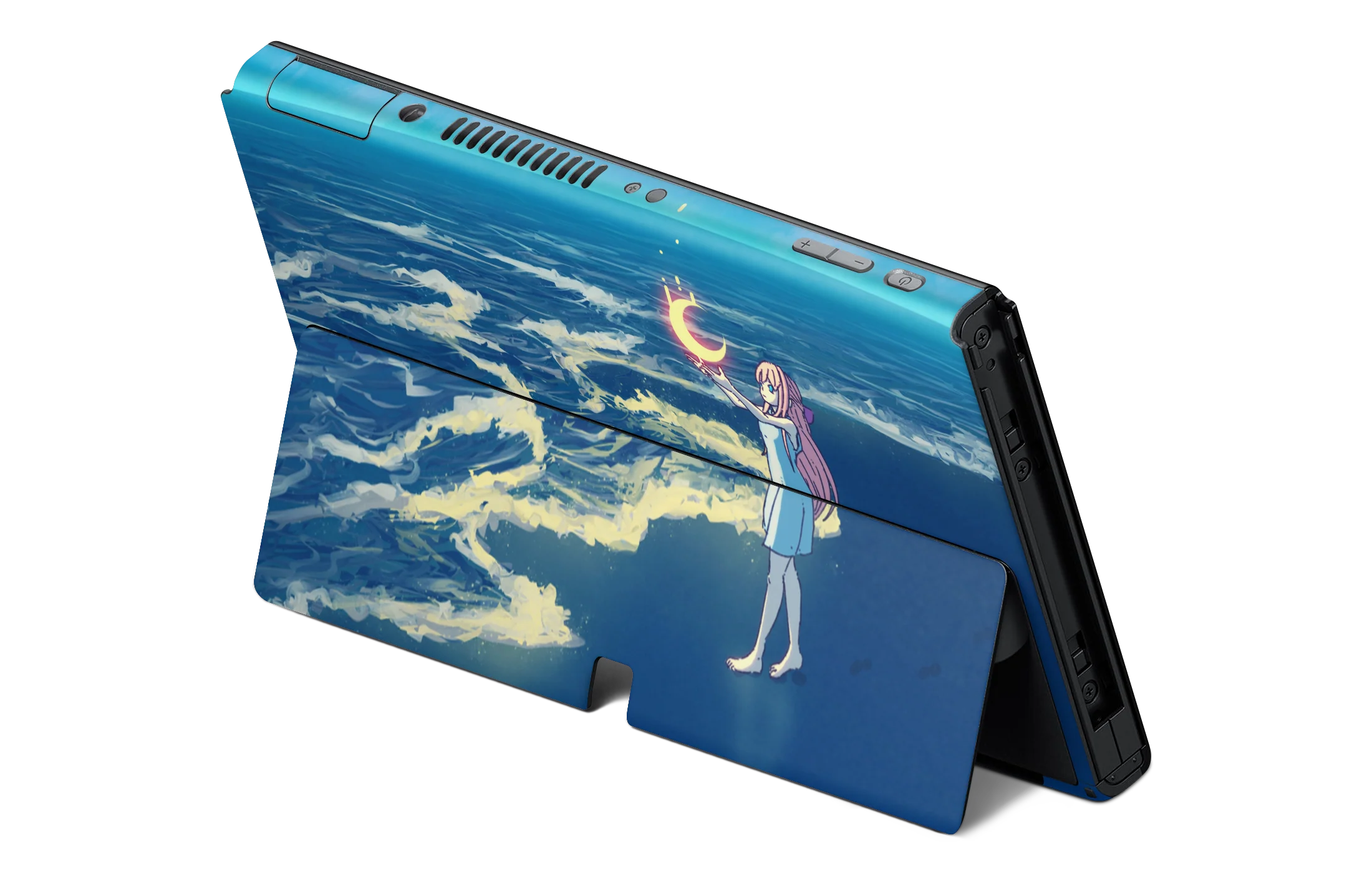 Nintendo Switch OLED Skin Catching the moon - Image 2