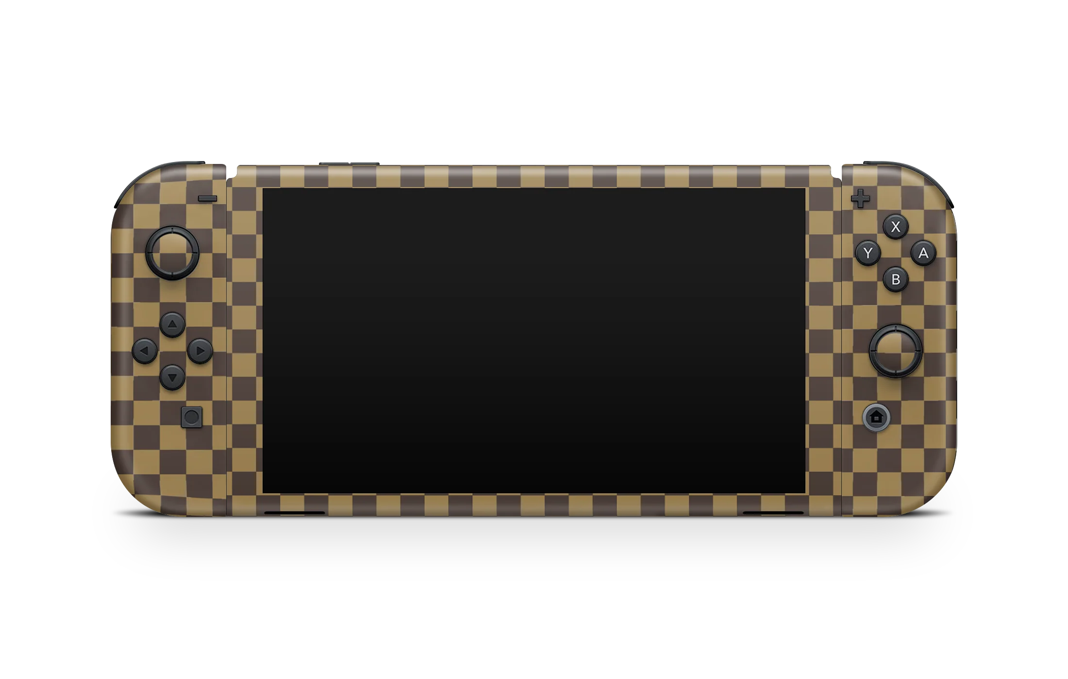 Nintendo Switch OLED Skin Checkers brown - Image 3
