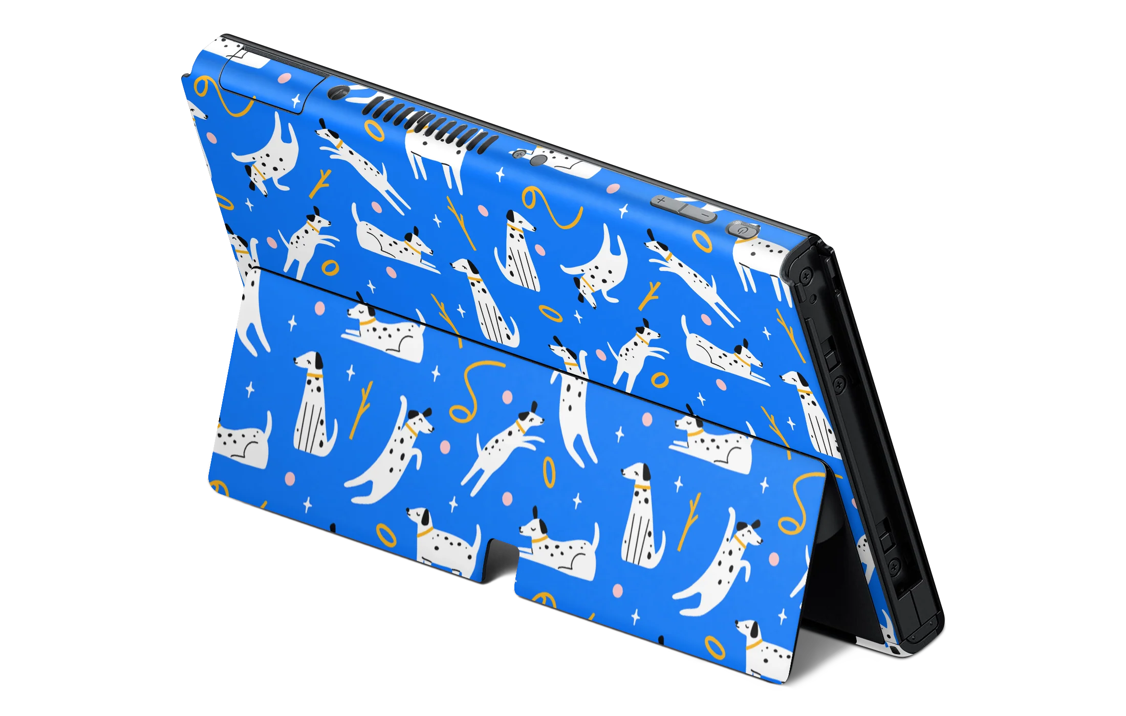 Nintendo Switch OLED Skin Cobalt Dog - Image 2