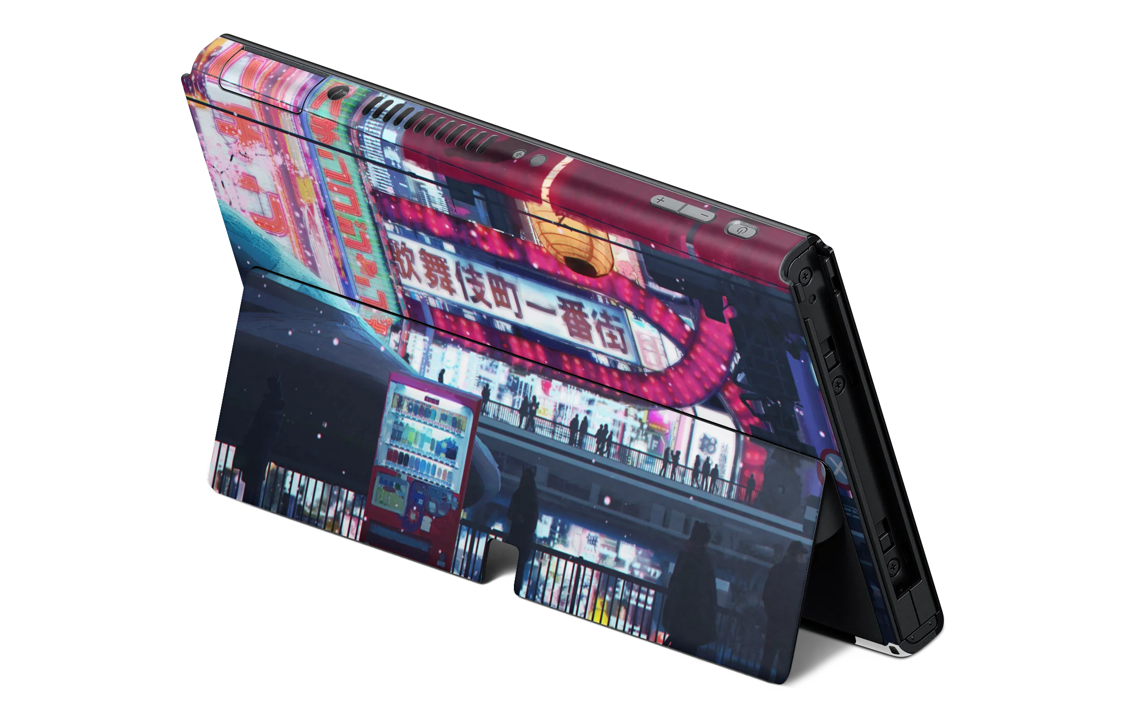 Nintendo Switch OLED Skin Cyberpunk Streets - Image 2