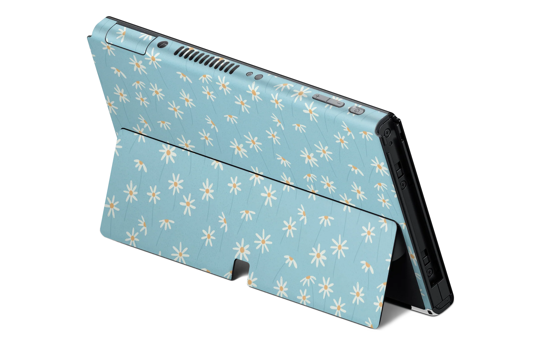 Nintendo Switch OLED Skin Daisy Blue - Image 2