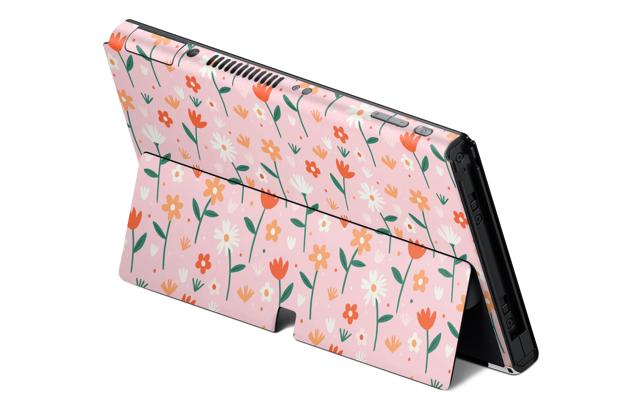Nintendo Switch OLED Skin Flowers In Summer - Image 2