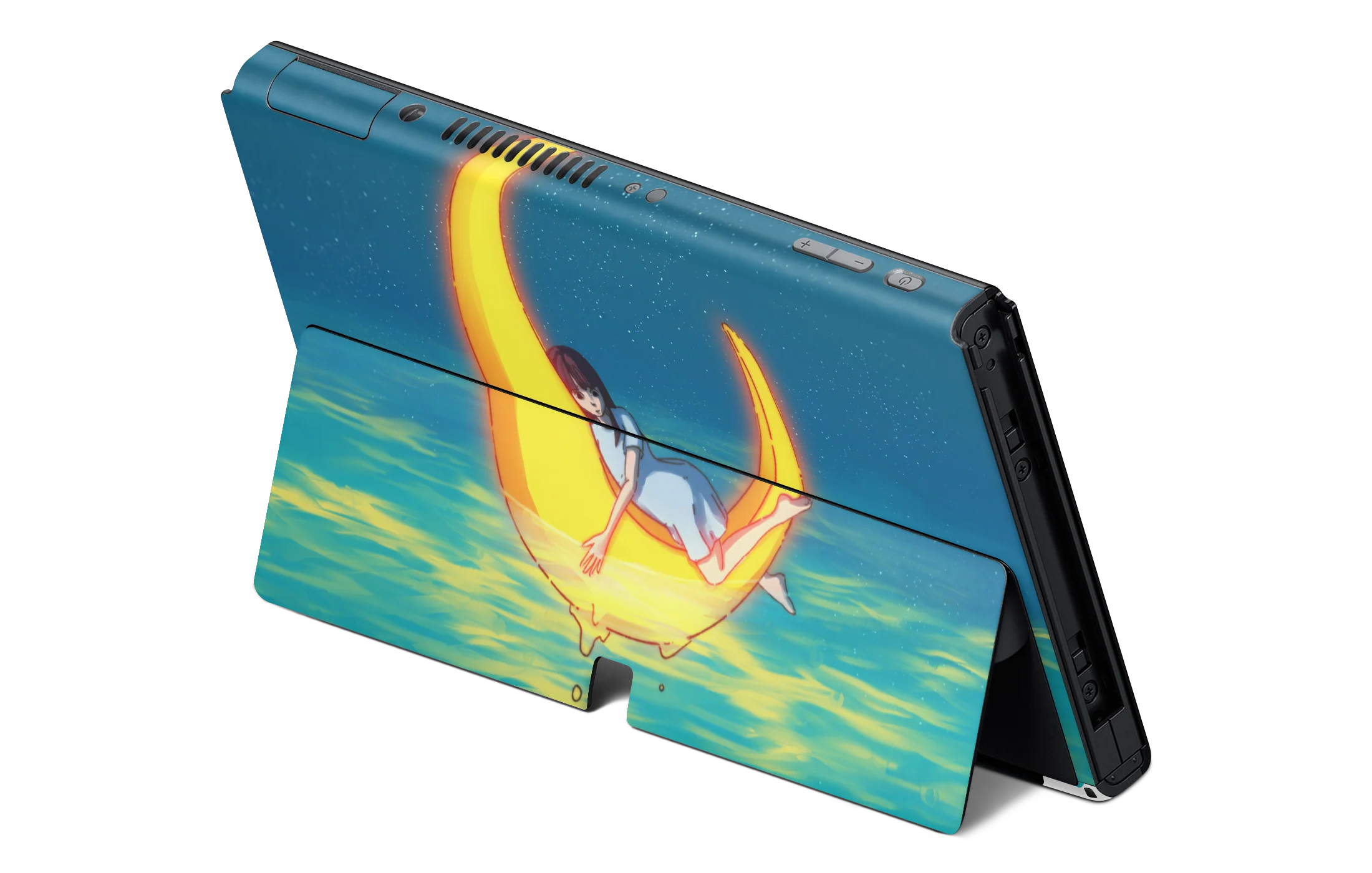 Nintendo Switch OLED Skin Girl on the Moon - Image 2