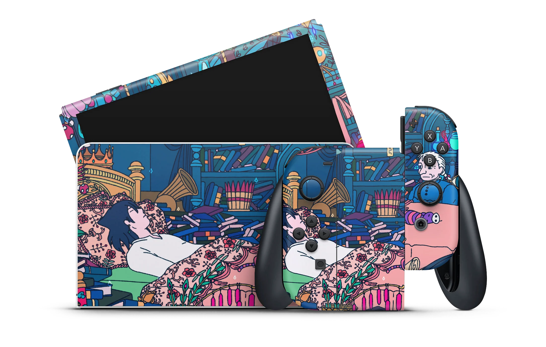 Nintendo Switch OLED Skin Howl's Room