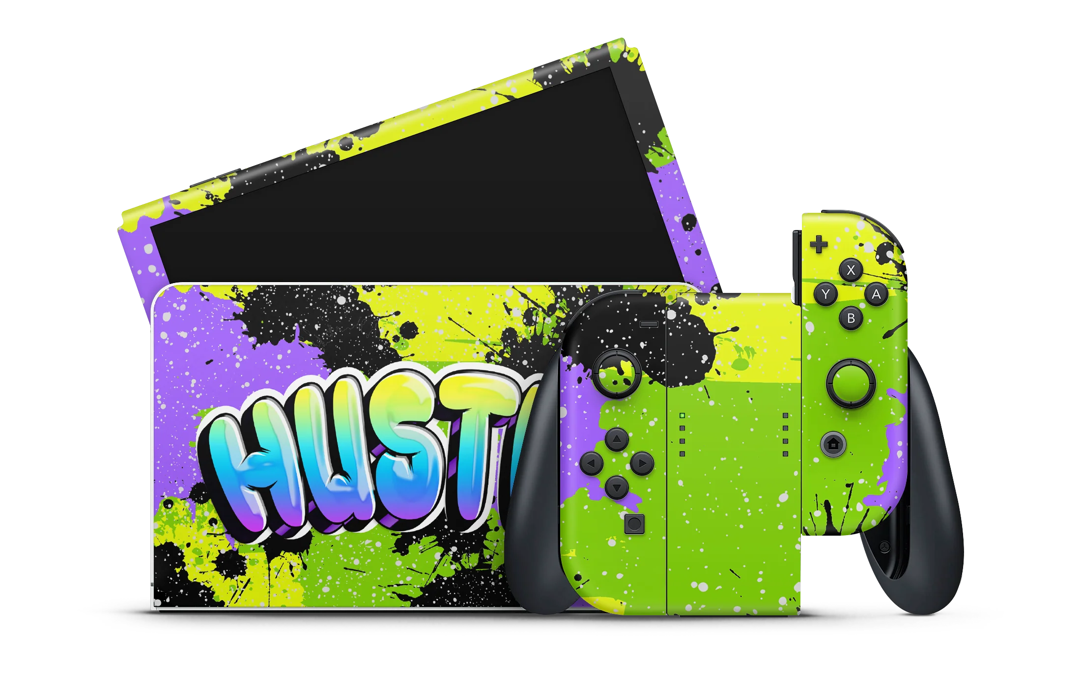Nintendo Switch OLED Skin Hustle Splash