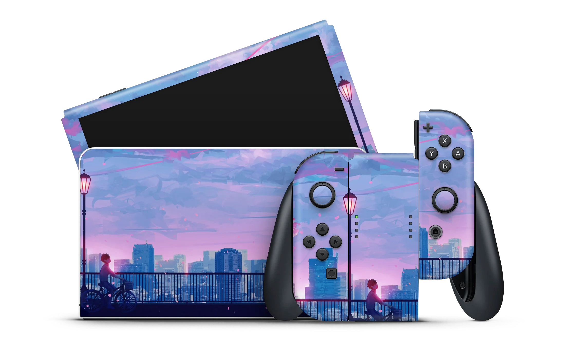 Nintendo Switch OLED Skin Let's Go Home