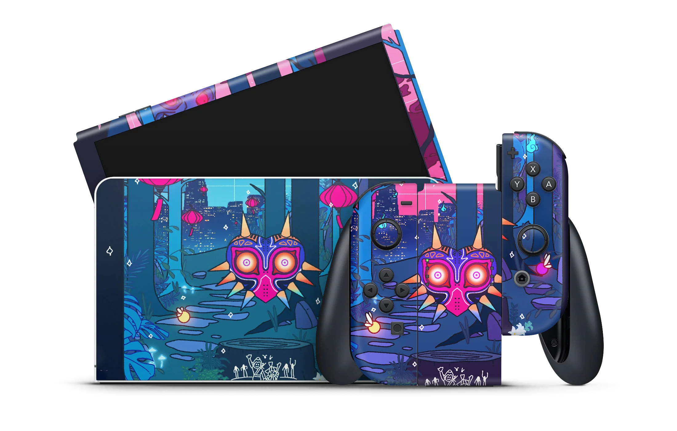 Nintendo Switch OLED Skin Majora's mask