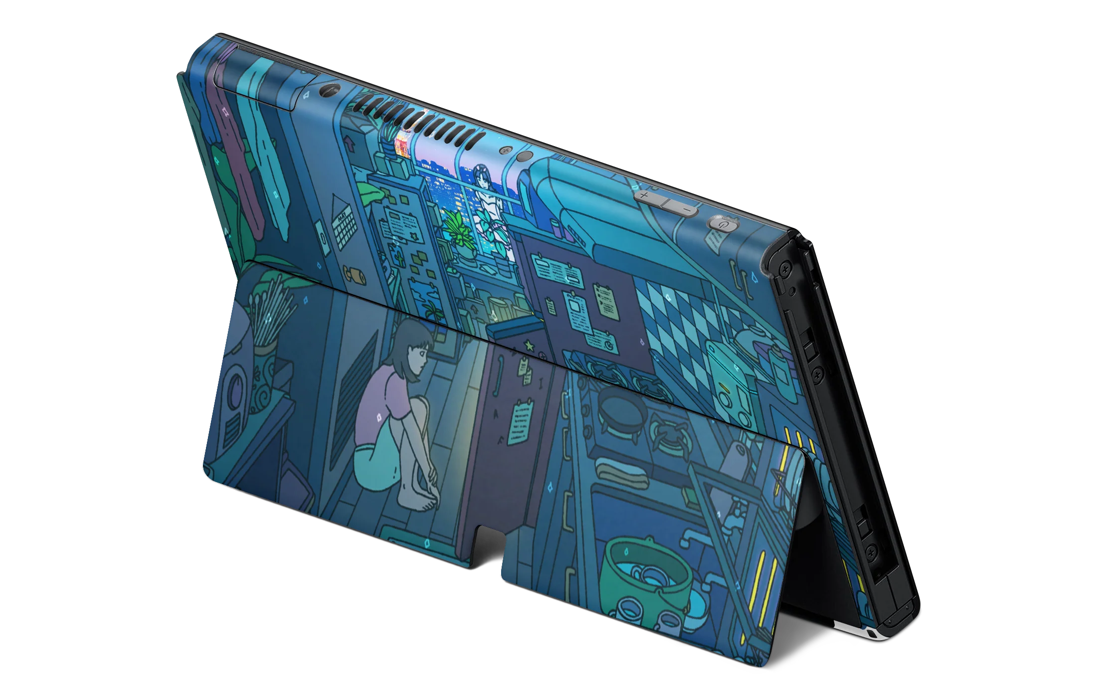 Nintendo Switch OLED Skin Perfect Blue - Image 2