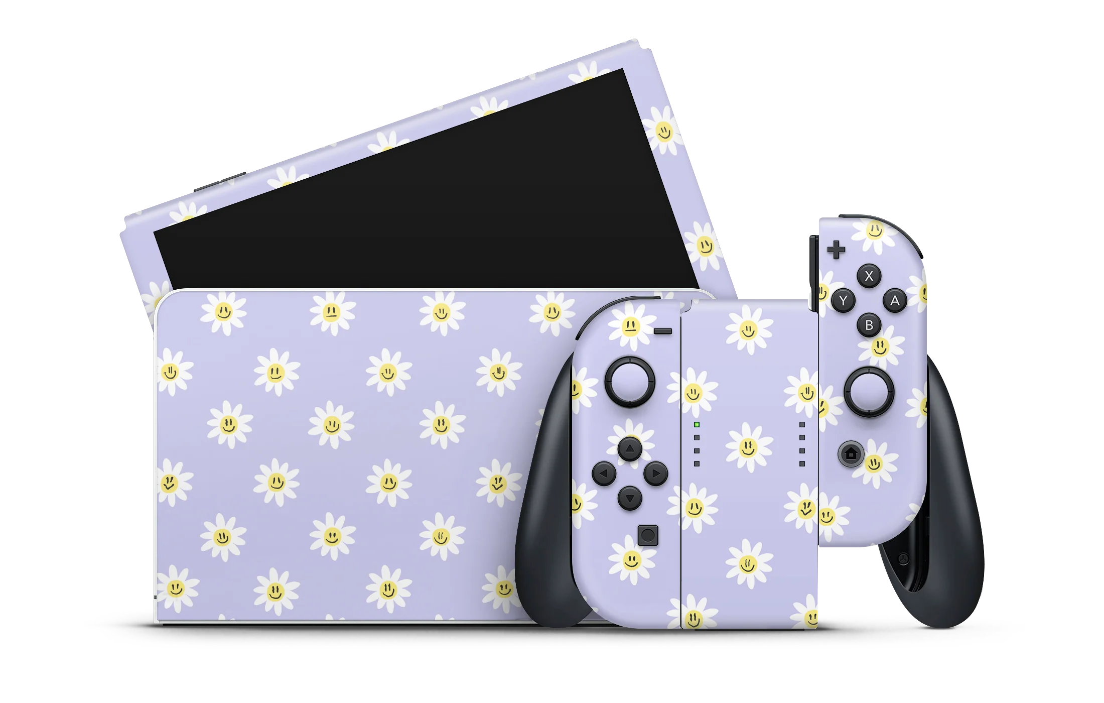 Nintendo Switch OLED Skin Trippy Daisy