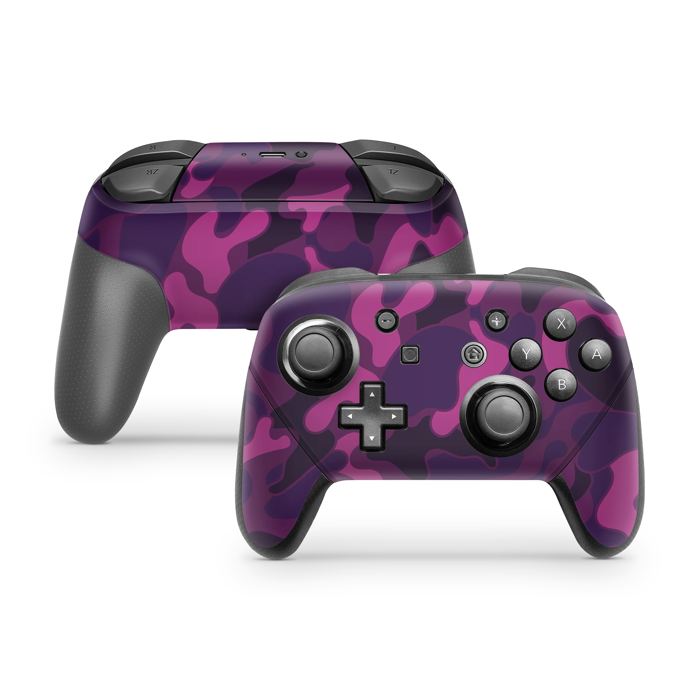 Nintendo Switch Pro Controller Skin Ape Camo Purple